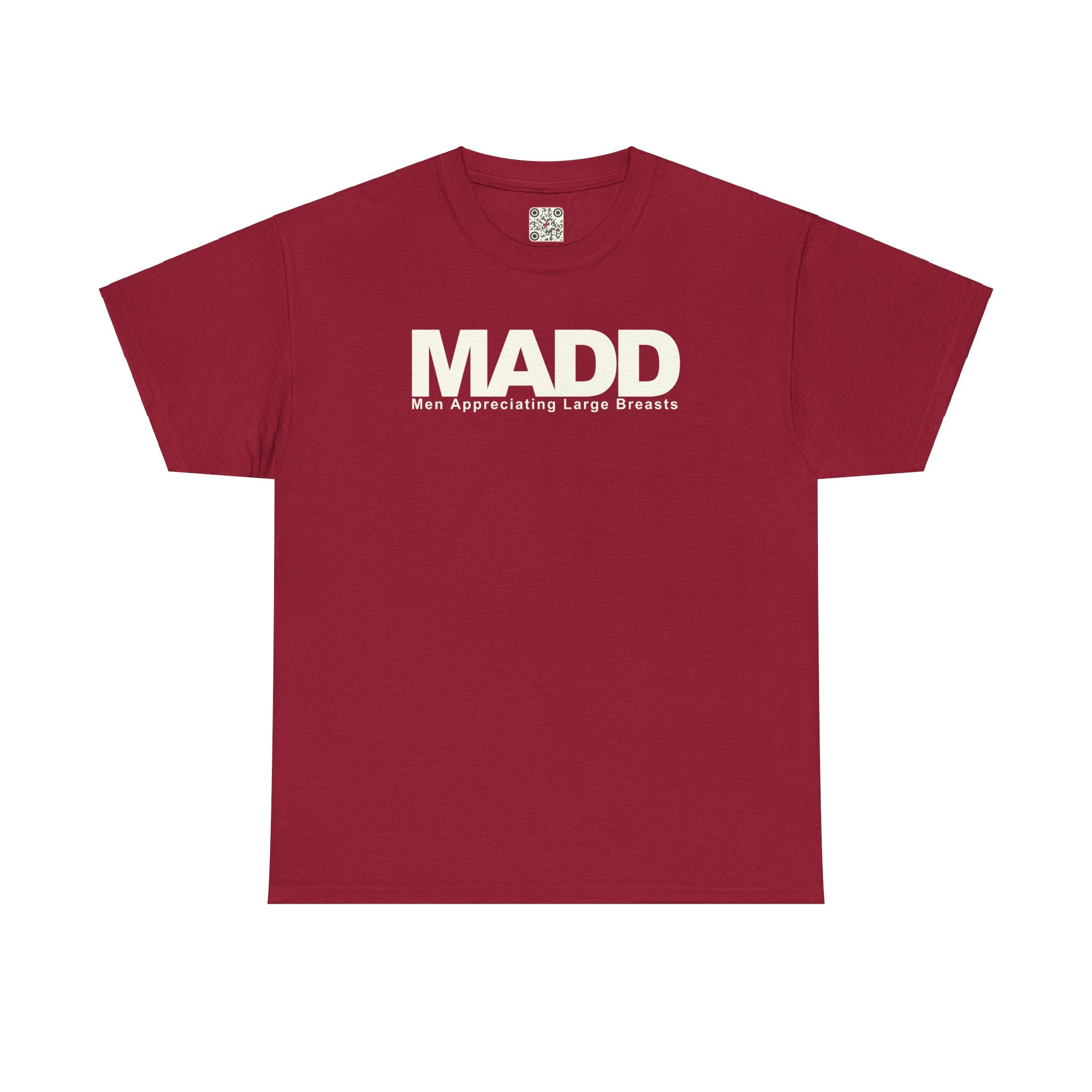 Load image into Gallery viewer, "MADD: Men Appreciating Large Breasts" - Unisex Heavy Cotton Tee