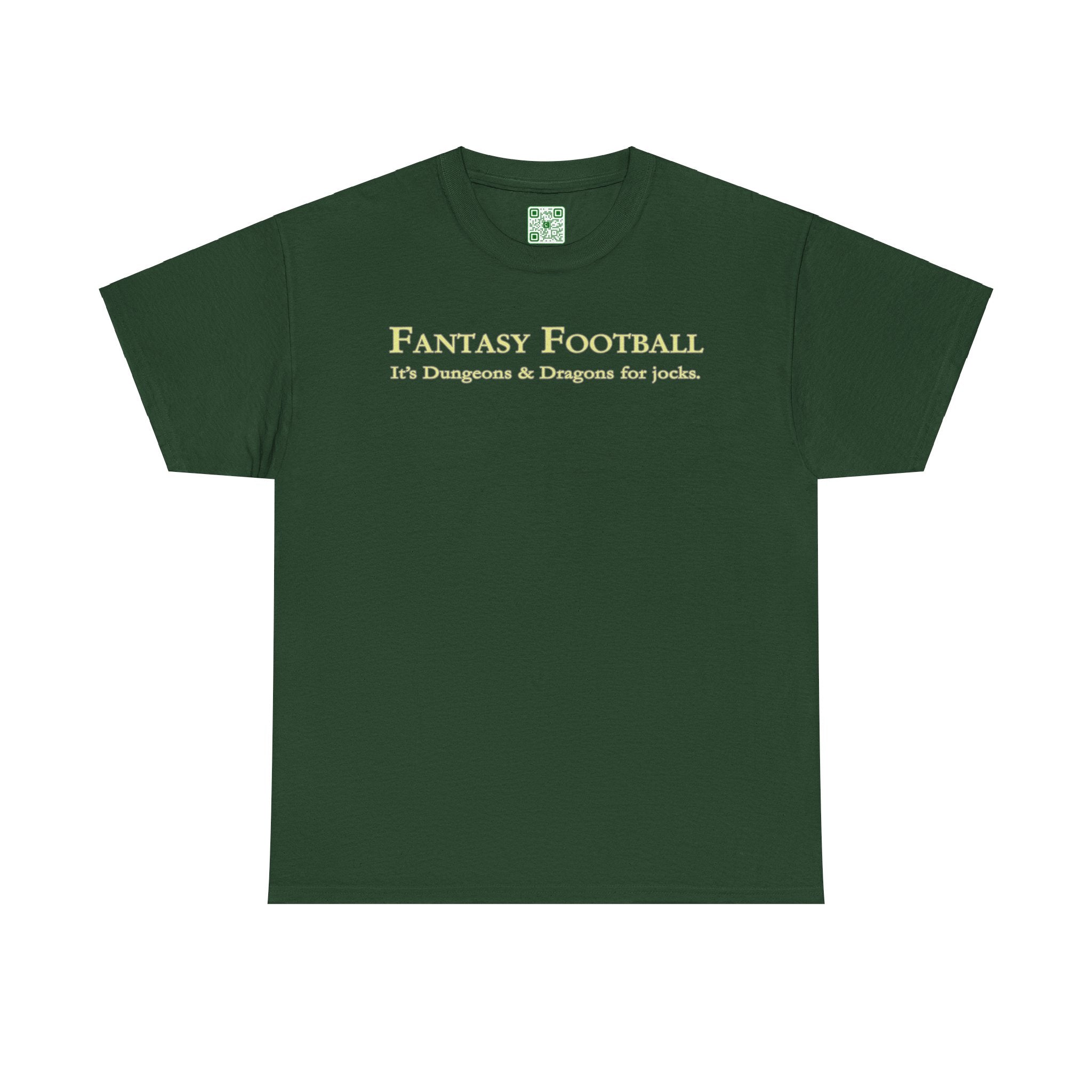 Load image into Gallery viewer, "Fantasy Football: It's Dungeons and Dragons for jocks." - Unisex Heavy Cotton Tee
