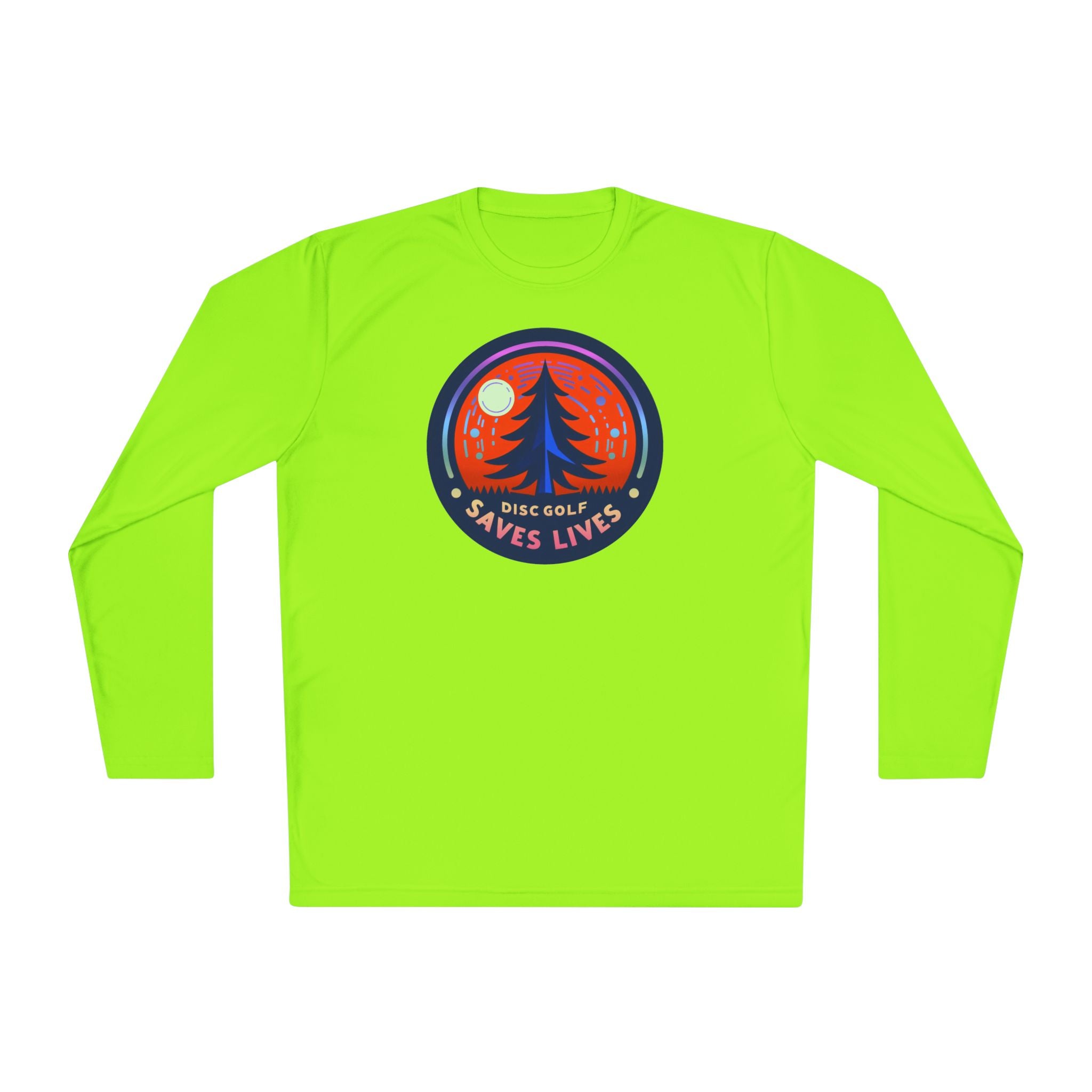 Load image into Gallery viewer, Disc Golf Saves Lives Lightweight Long Sleeve Pine Tree Tee