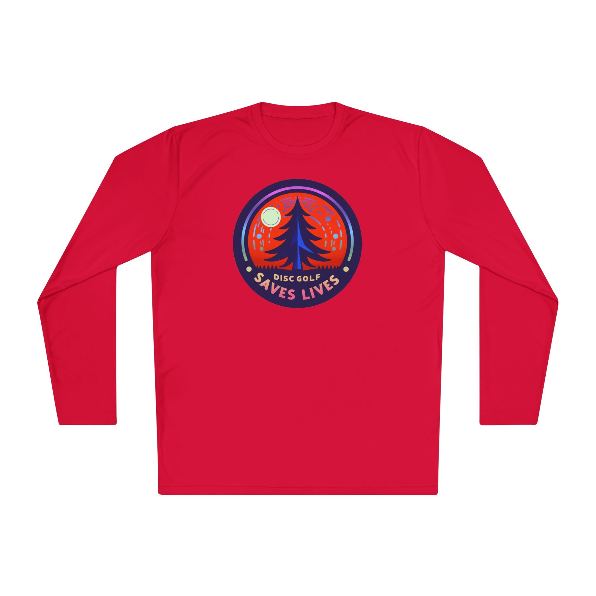 Load image into Gallery viewer, Disc Golf Saves Lives Lightweight Long Sleeve Pine Tree Tee