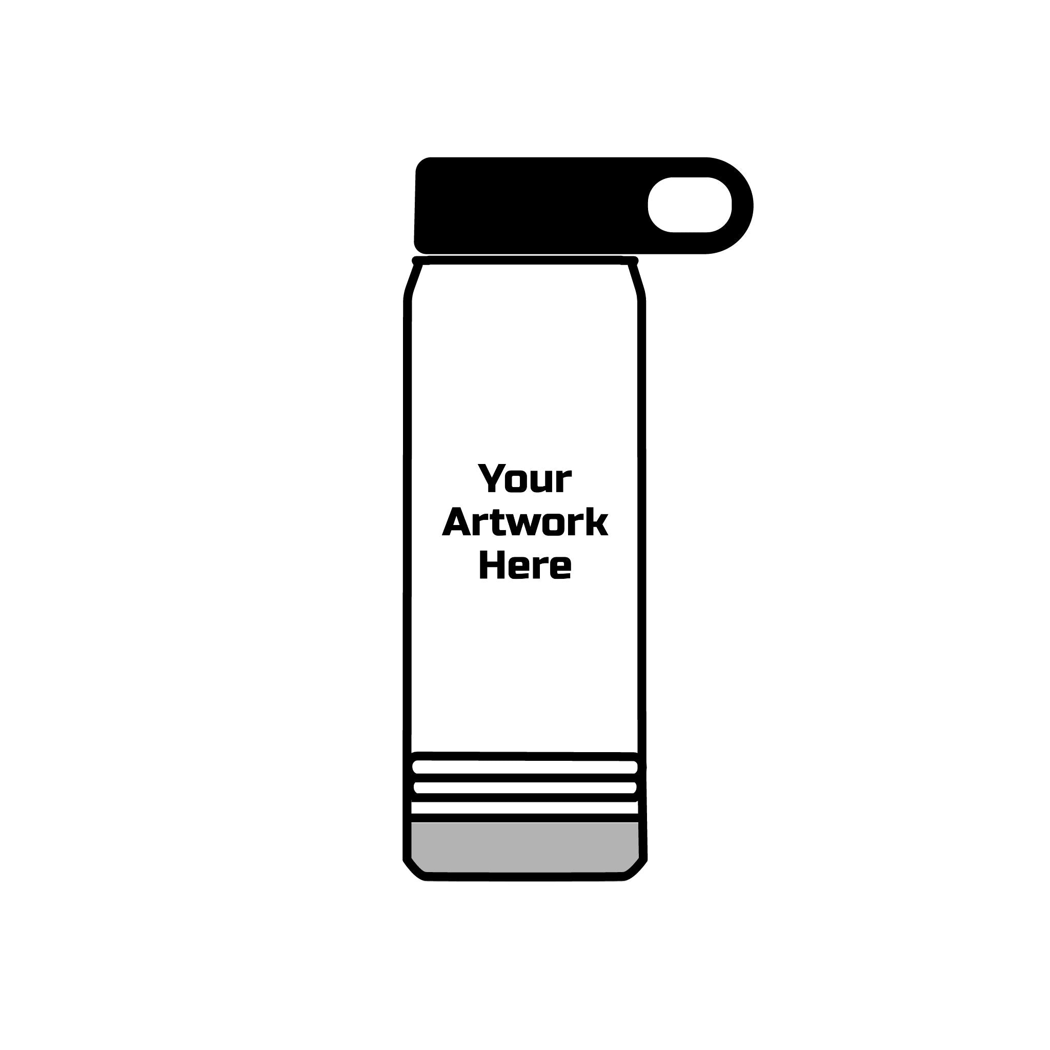 Load image into Gallery viewer, Custom Printable Stainless Steel 20oz Water Bottle w/ Printed Single Panel