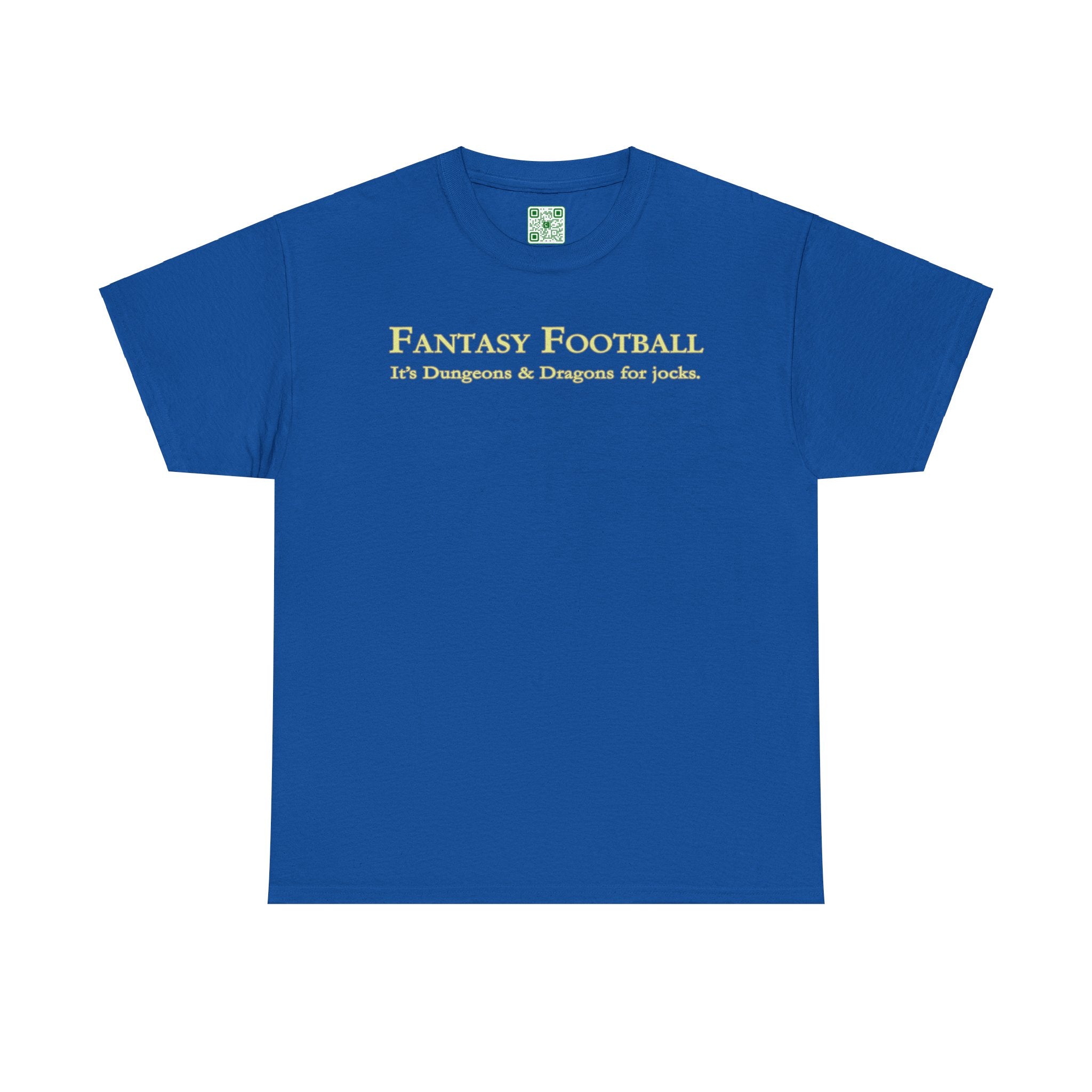Load image into Gallery viewer, "Fantasy Football: It's Dungeons and Dragons for jocks." - Unisex Heavy Cotton Tee
