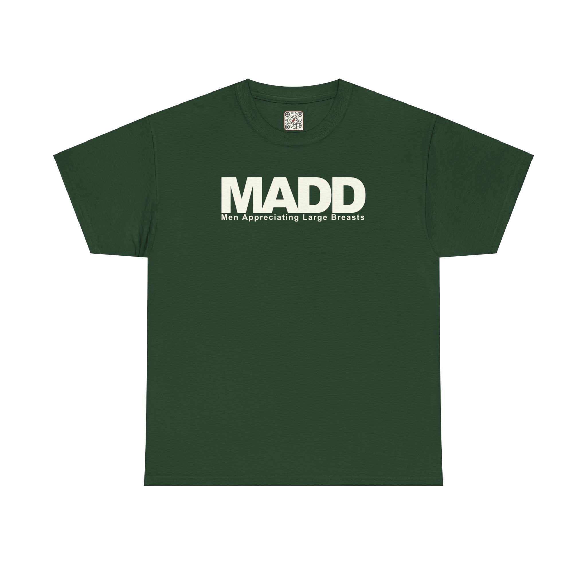 Load image into Gallery viewer, "MADD: Men Appreciating Large Breasts" - Unisex Heavy Cotton Tee
