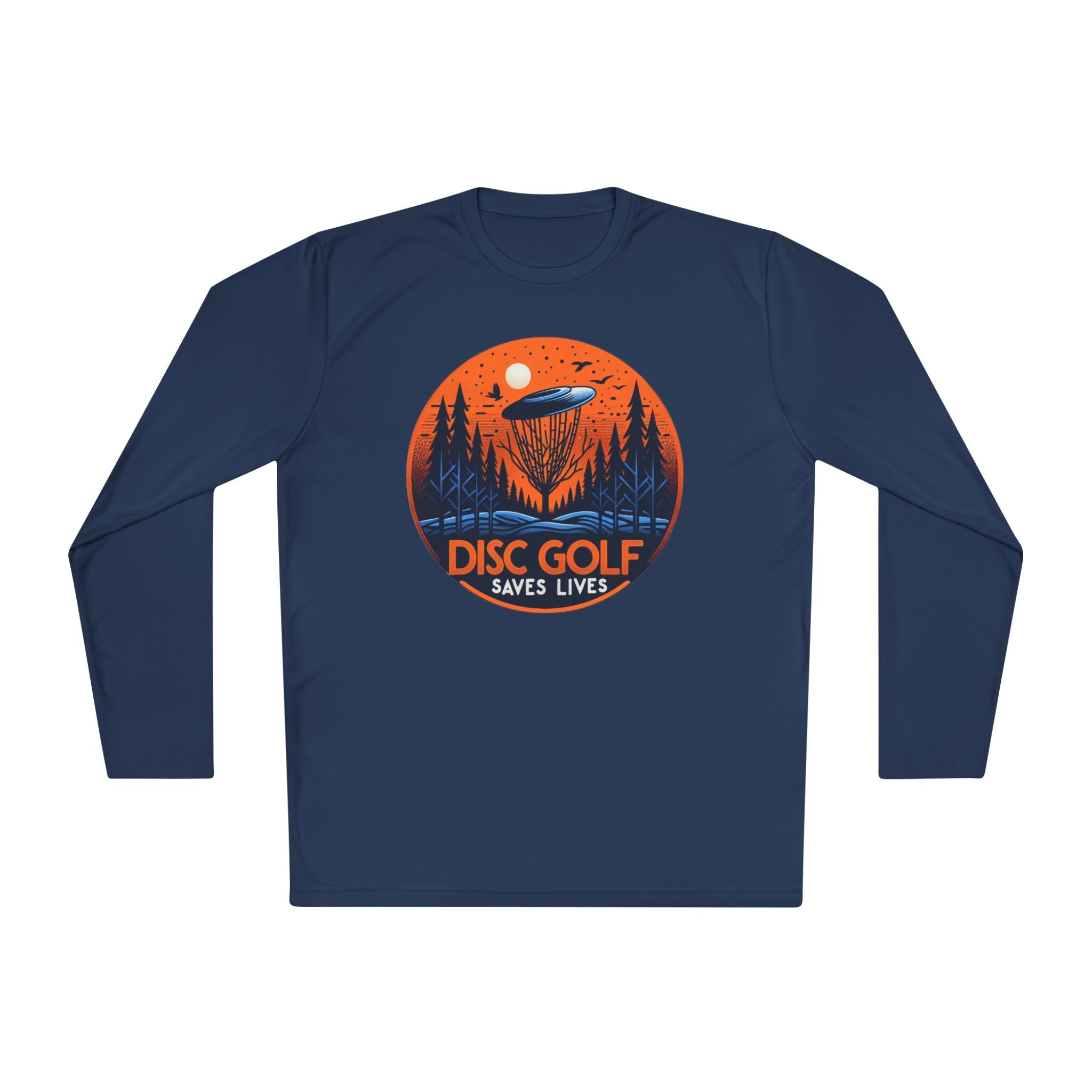 Load image into Gallery viewer, Disc Golf Saves Lives Lightweight Long Sleeve Tee
