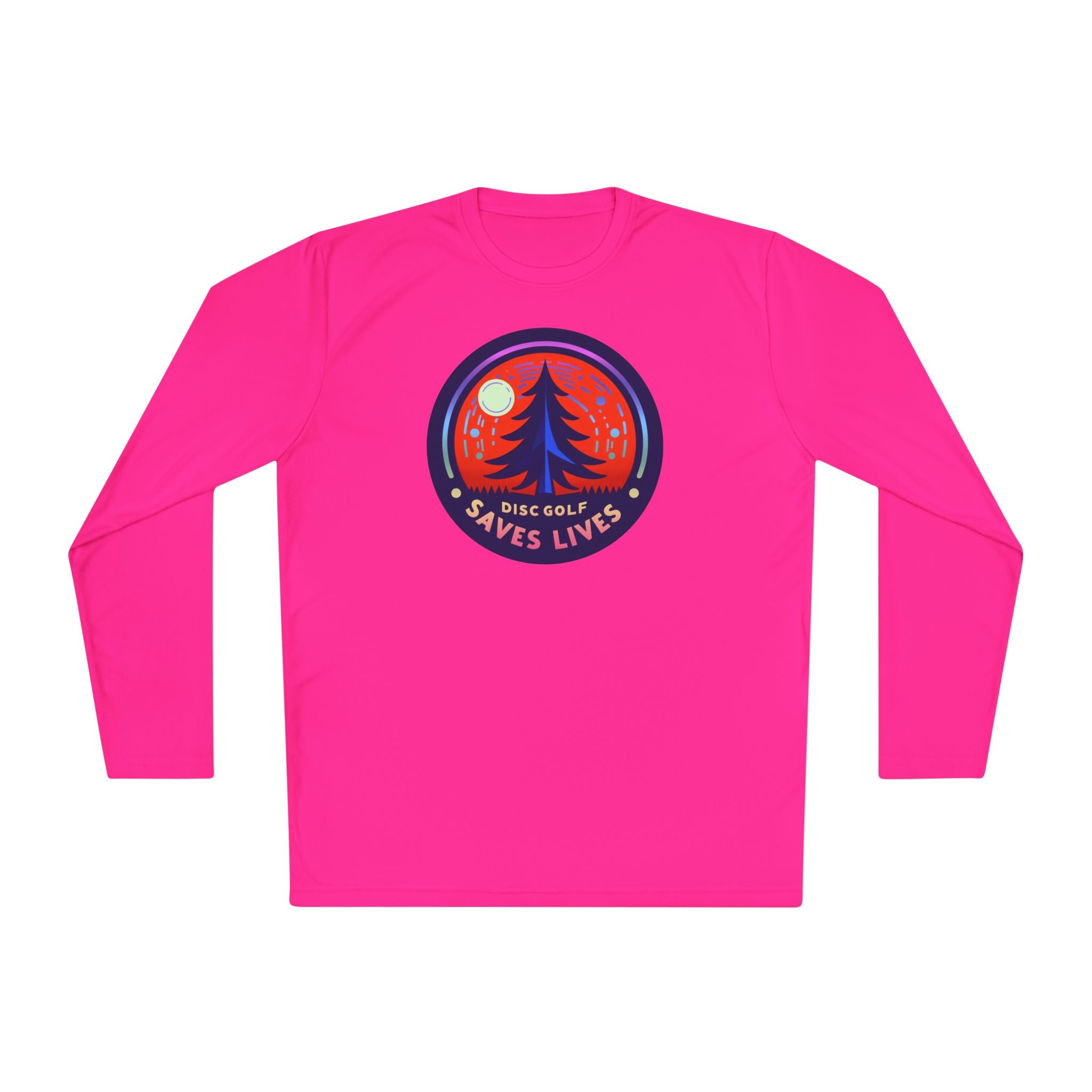 Load image into Gallery viewer, Disc Golf Saves Lives Lightweight Long Sleeve Pine Tree Tee