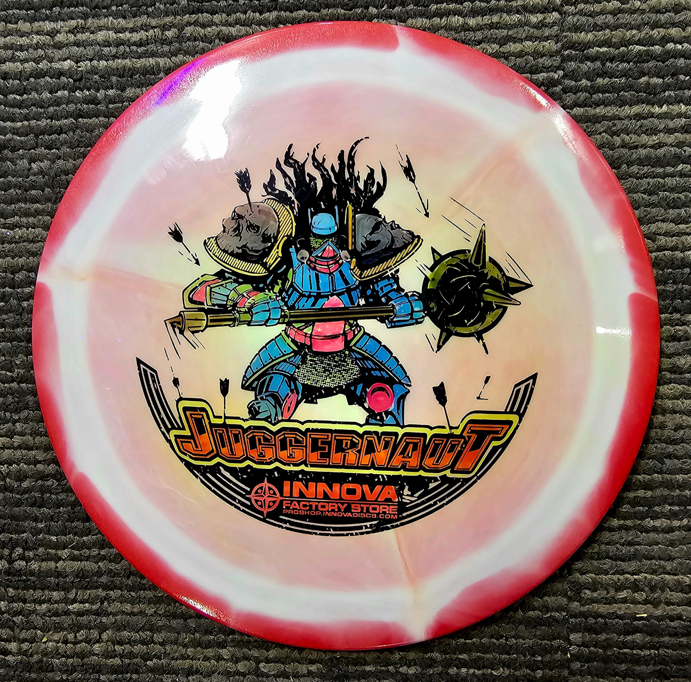 Load image into Gallery viewer, Innova Halo Star Juggernaut Distance Driver w/ Custom HUV Hand Filled Filled - Star 175g