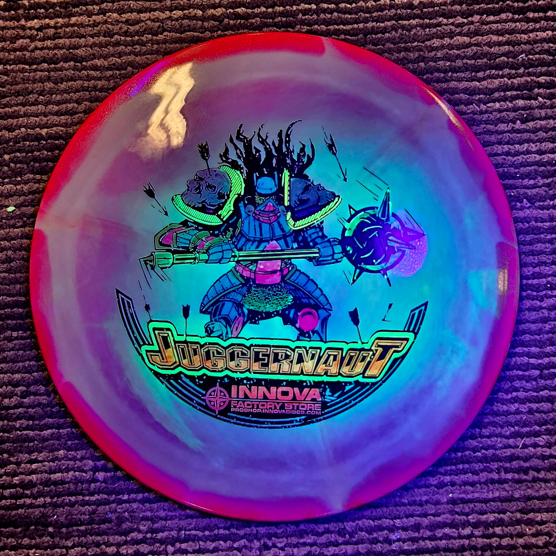 Load image into Gallery viewer, Innova Halo Star Juggernaut Distance Driver w/ Custom HUV Hand Filled Filled - Star 175g