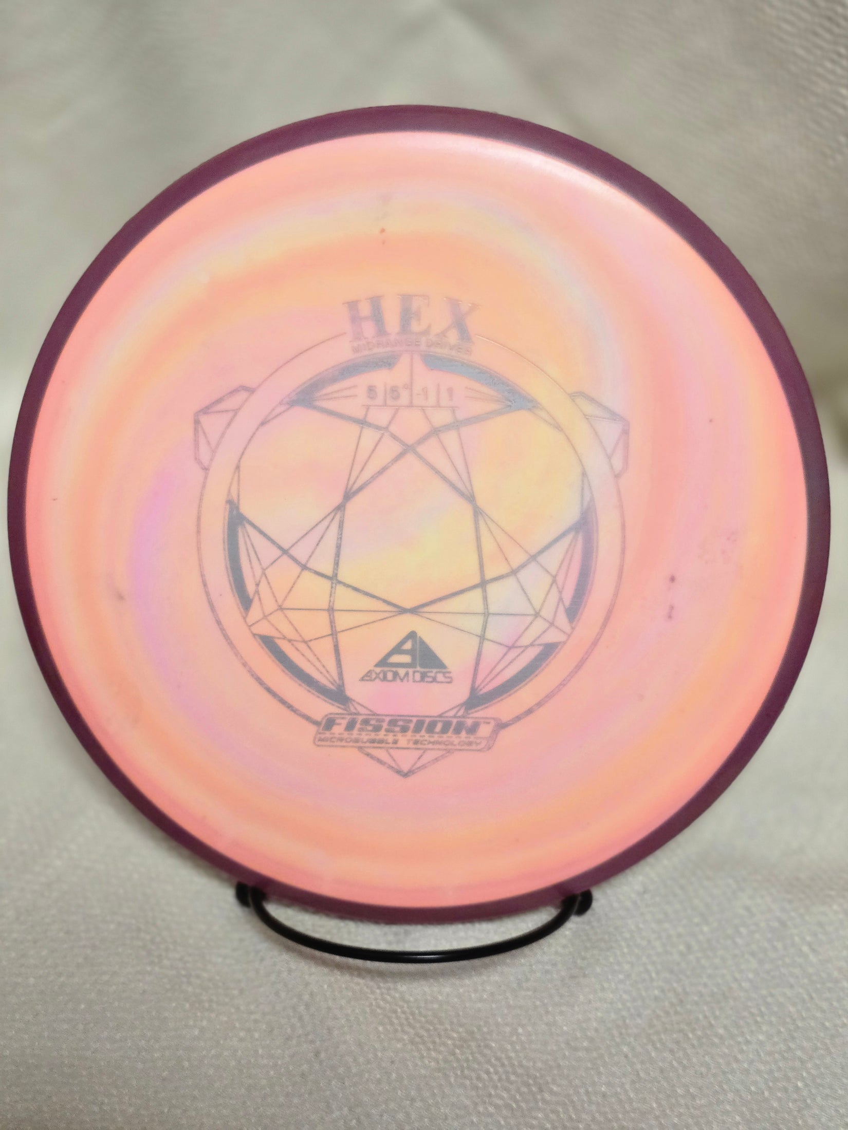 Load image into Gallery viewer, Axiom Hex Midrange Driver w/ Custom Swirl Dye - Fission 174g