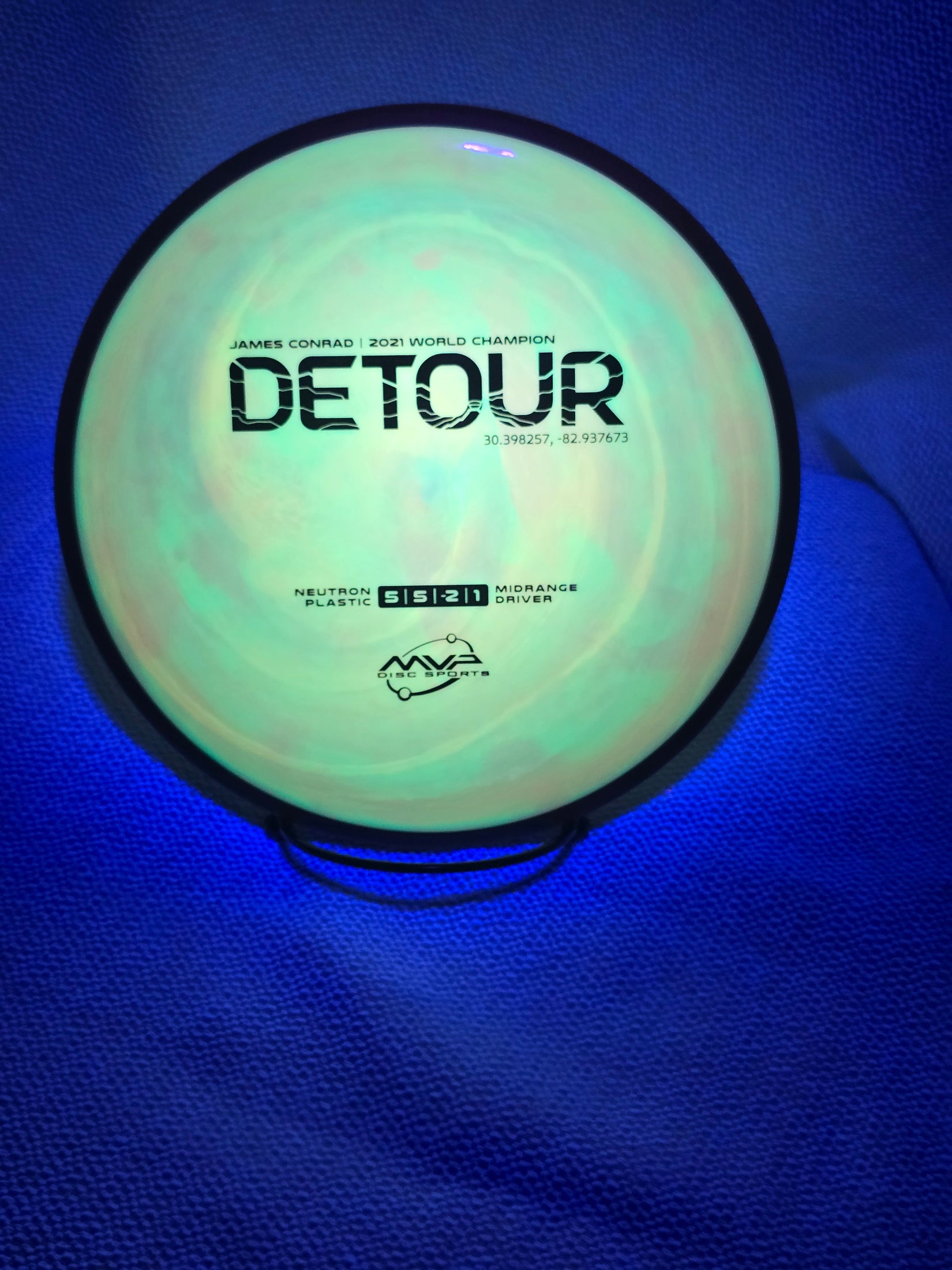 Load image into Gallery viewer, MVP Detour Midrange Driver w/ Custom Swirl Dye - Neutron 177g