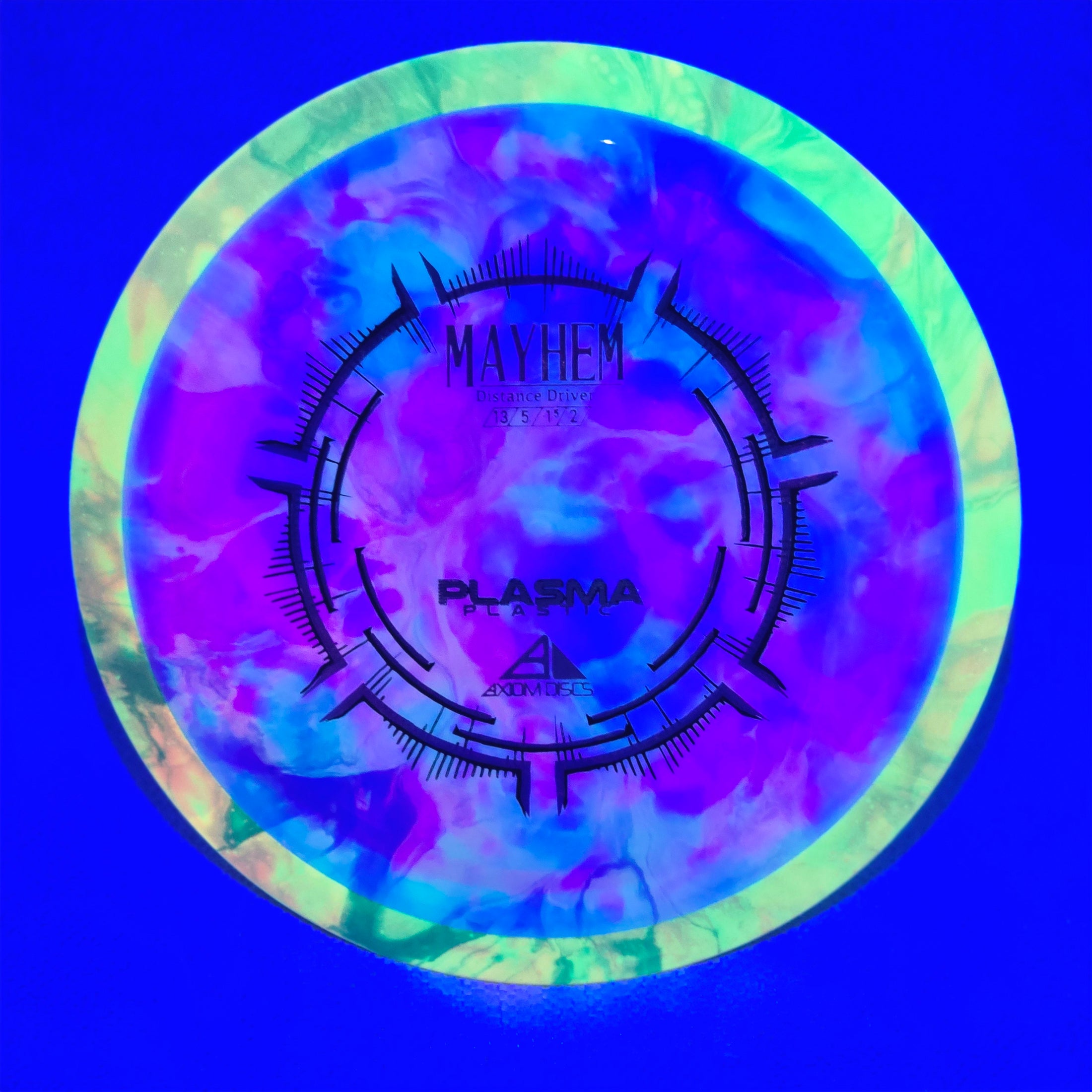 Load image into Gallery viewer, Axiom Mayhem Distance Driver w/ Custom Organic Dye - Plasma 173g