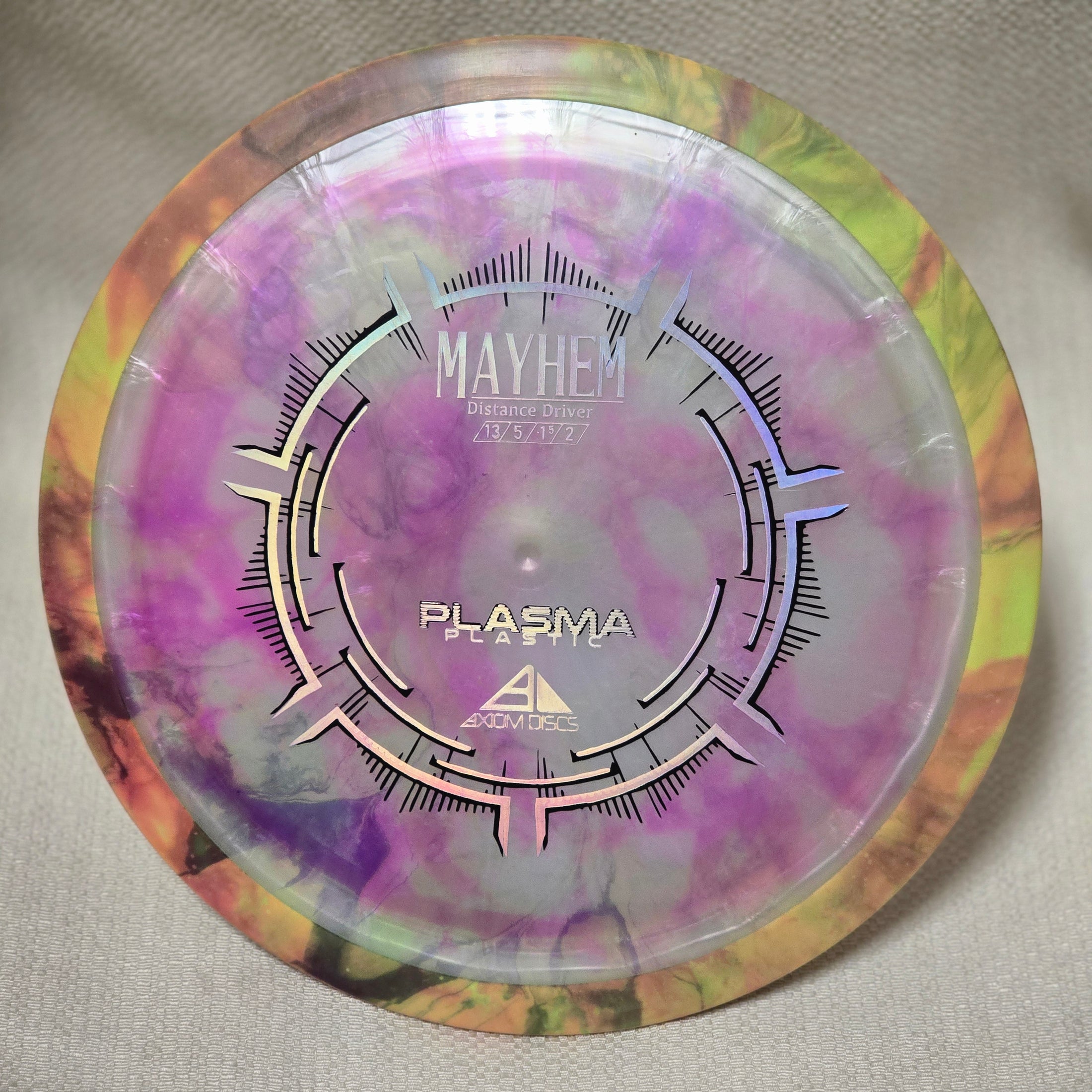 Load image into Gallery viewer, Axiom Mayhem Distance Driver w/ Custom Organic Dye - Plasma 173g