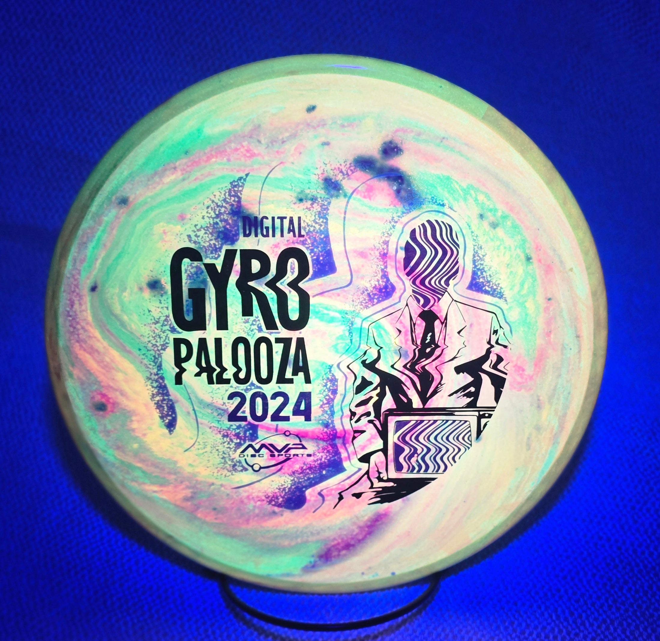 Load image into Gallery viewer, Axiom 2024 Gyropalooza Prototype Balance w/ Custom Swirl Dye - Neutron 174g