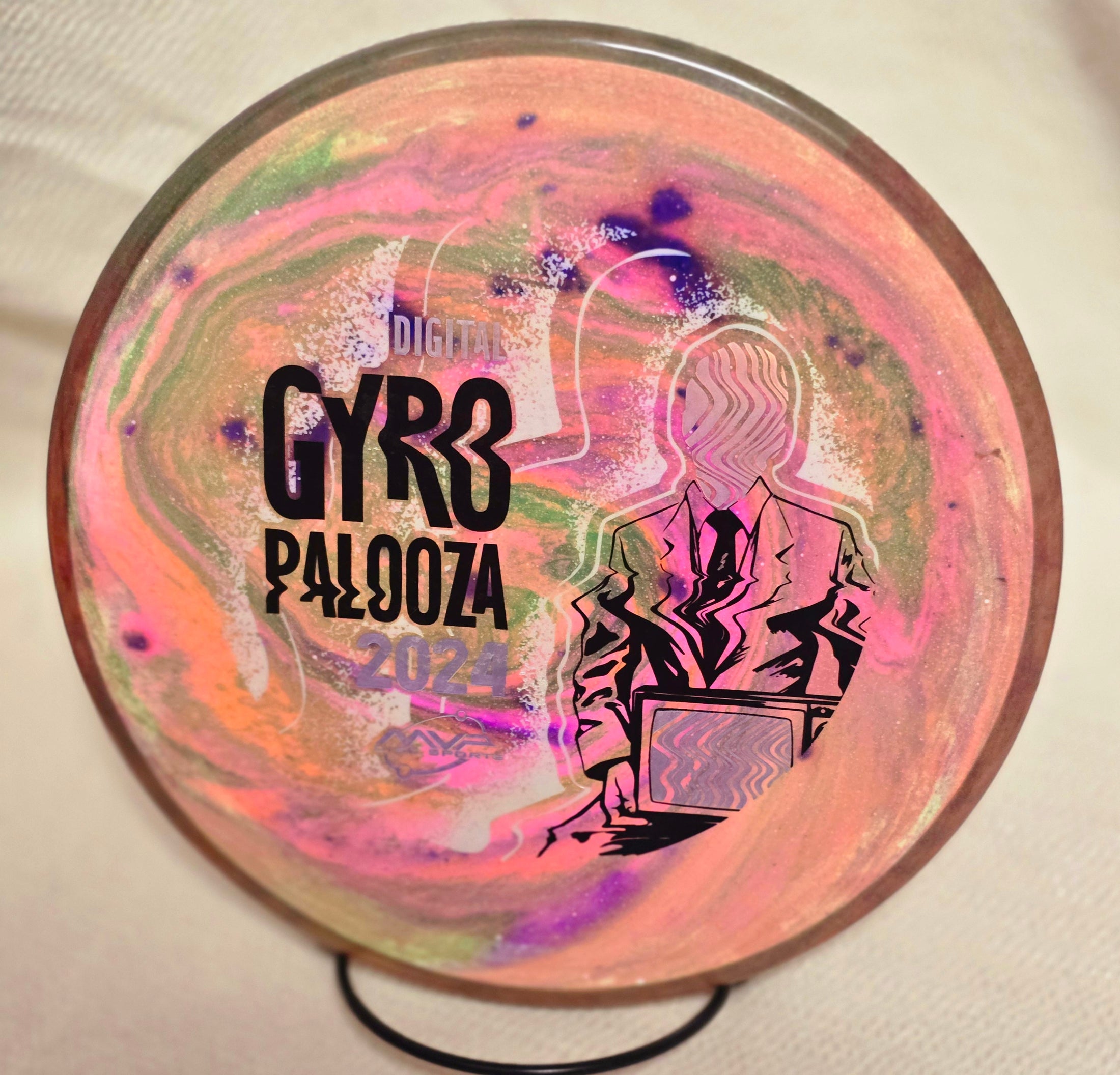 Load image into Gallery viewer, Axiom 2024 Gyropalooza Prototype Balance w/ Custom Swirl Dye - Neutron 174g