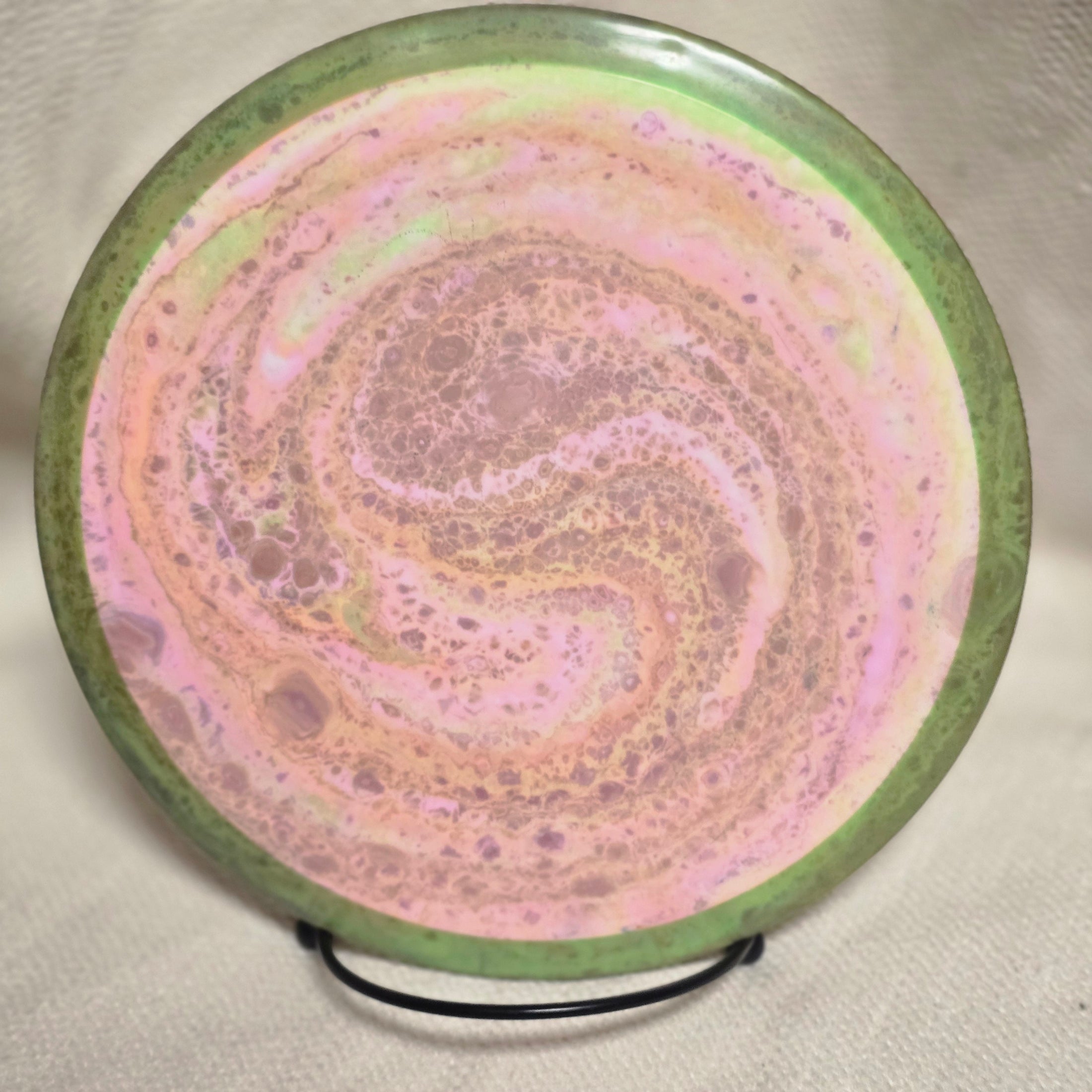 Load image into Gallery viewer, Axiom Defy Distance Driver w/ Custom Organic Swirl Dye - Neutron 173g