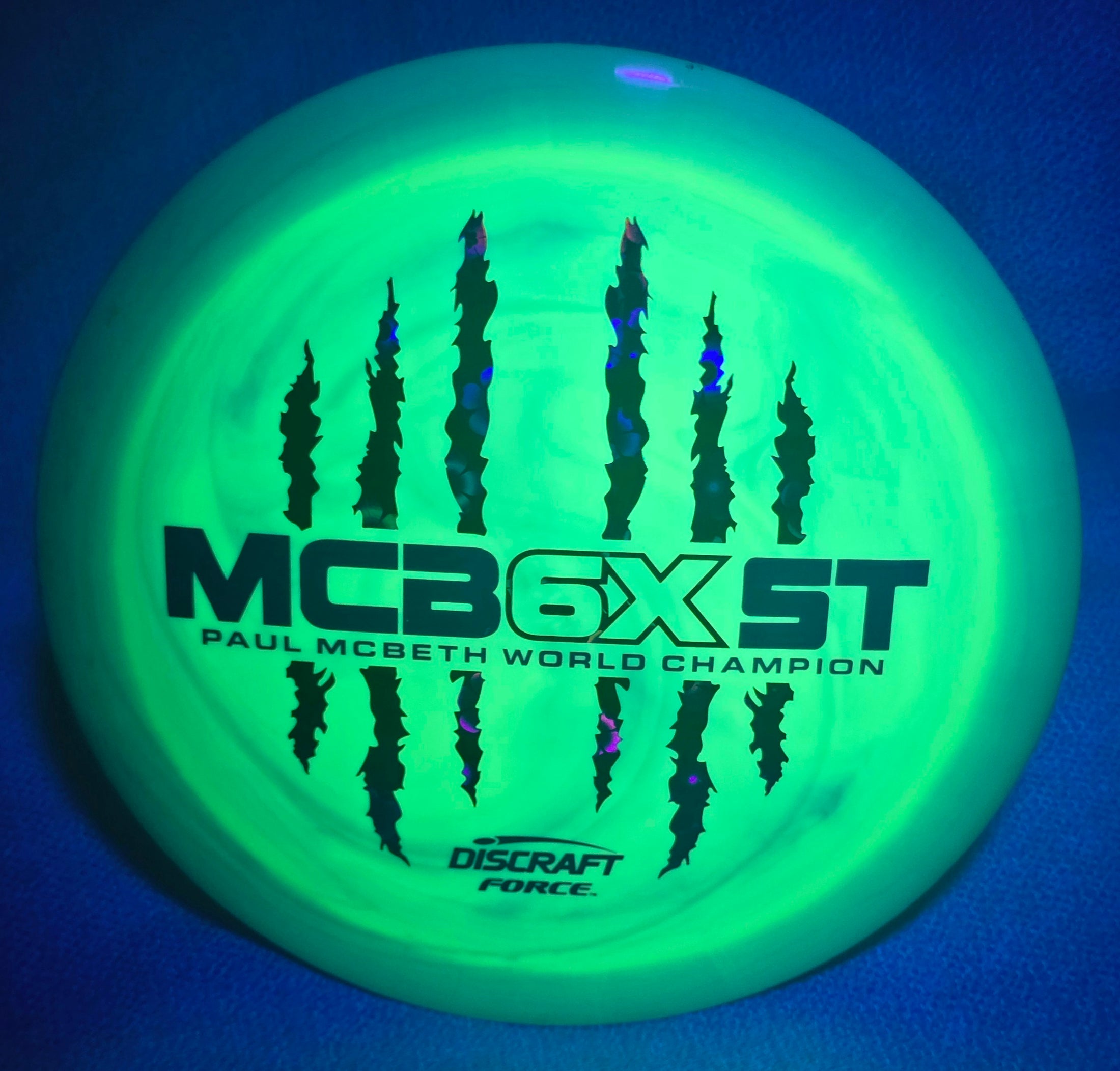 Load image into Gallery viewer, Discraft Paul McBeth 6X Force, w/ Custom Swirl Dye - ESP 172g