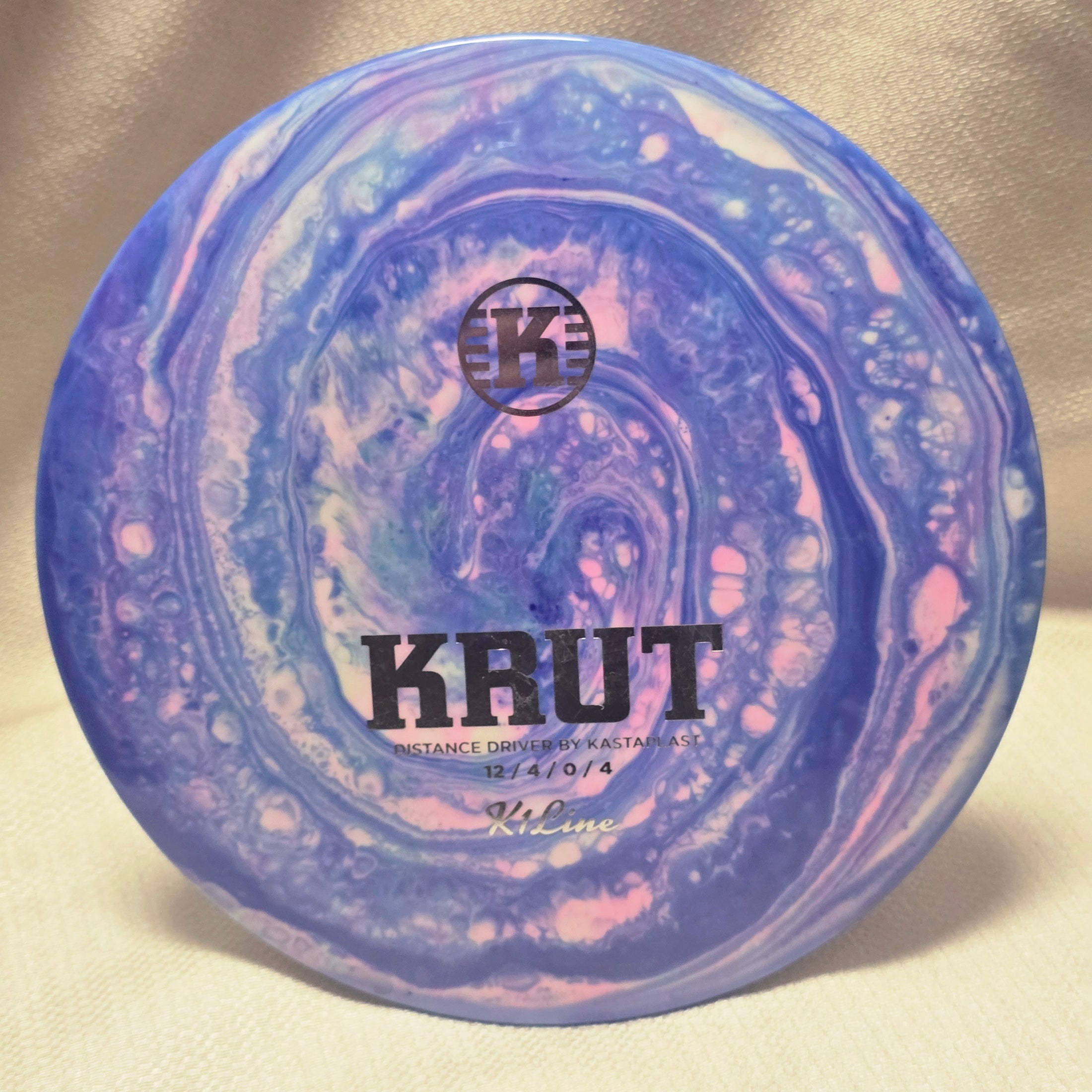 Load image into Gallery viewer, Kastaplast Krut Distance Driver w/ Custom HUV Dye - K1 Line 176g