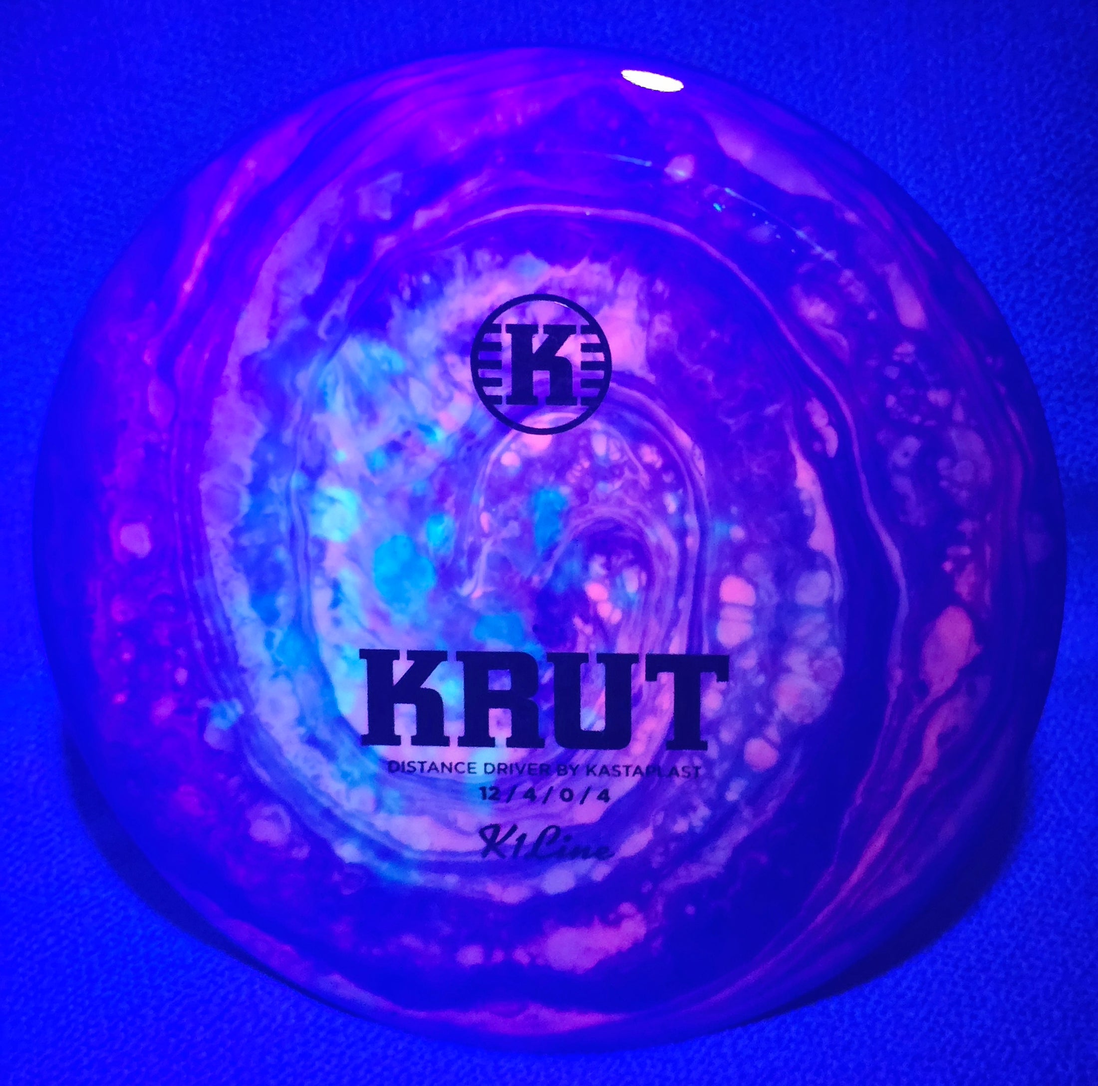 Load image into Gallery viewer, Kastaplast Krut Distance Driver w/ Custom HUV Dye - K1 Line 176g