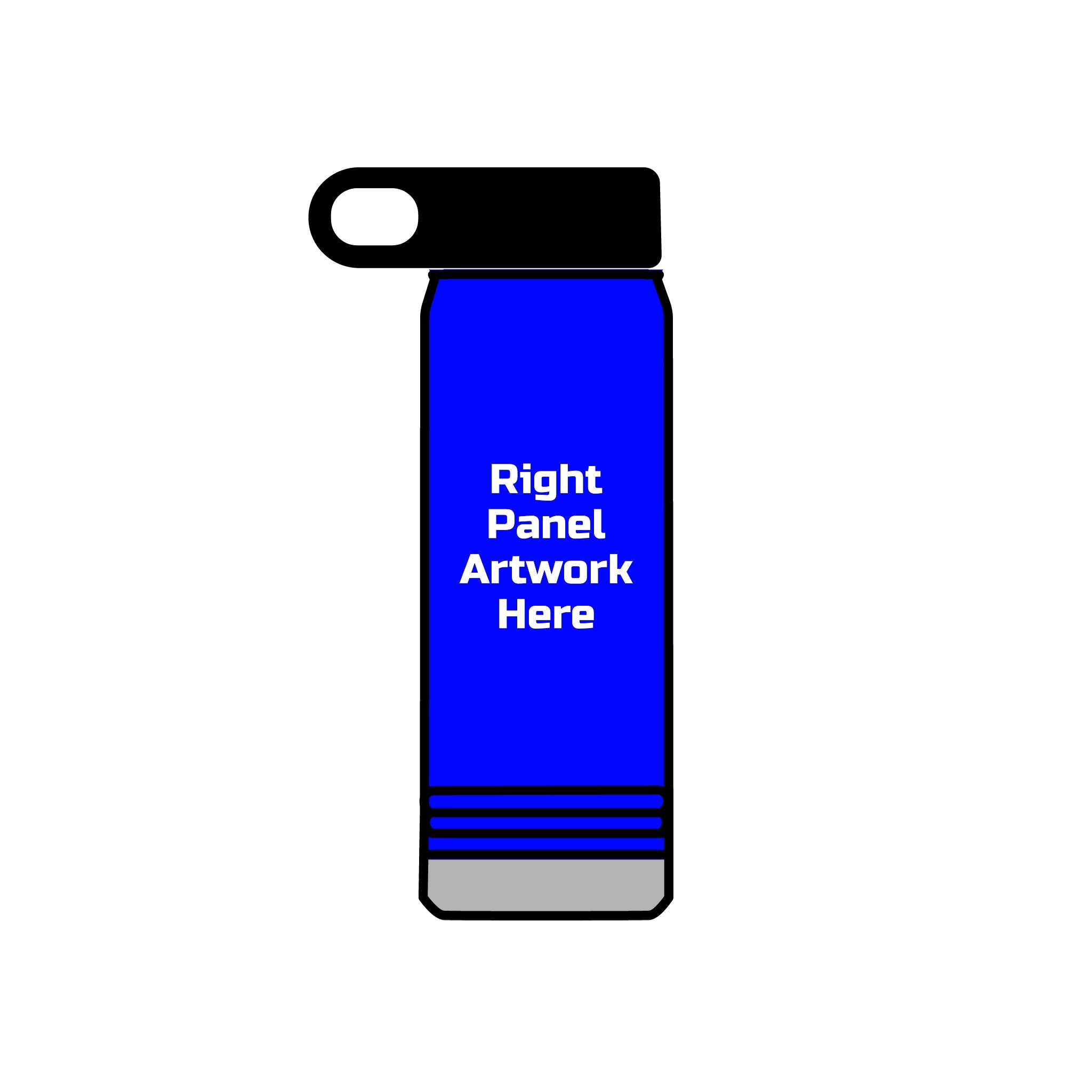 Load image into Gallery viewer, Custom Printable Stainless Steel 20oz Water Bottle w/ Printed Left and Right Panels