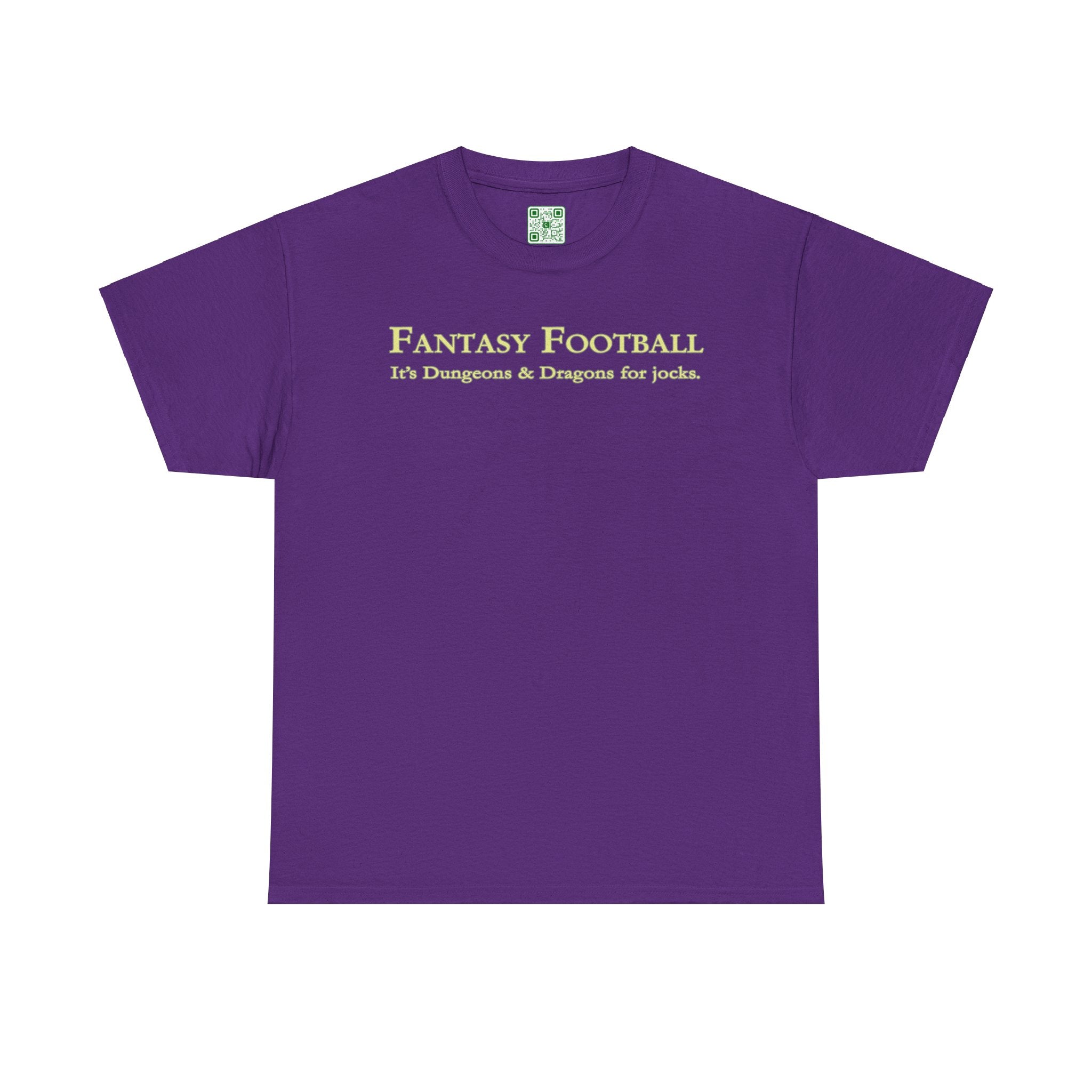 Load image into Gallery viewer, "Fantasy Football: It's Dungeons and Dragons for jocks." - Unisex Heavy Cotton Tee