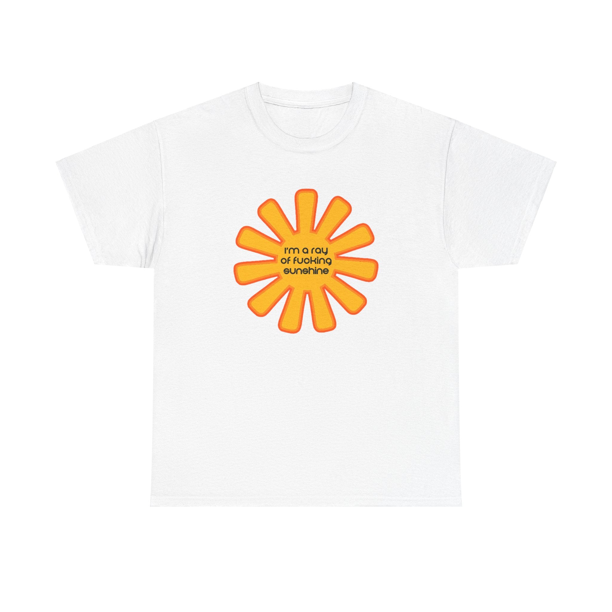 Load image into Gallery viewer, "I'm a ray of fucking sunshine" - Unisex Heavy Cotton Tee