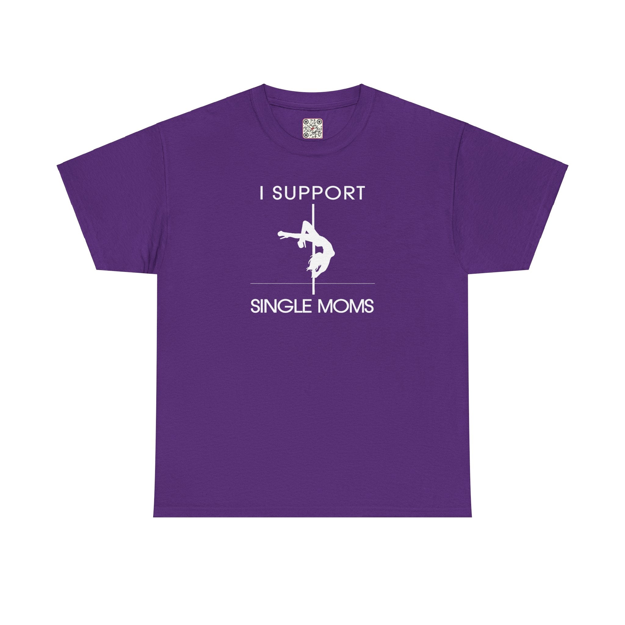 Load image into Gallery viewer, "I Support Single Moms" - Unisex Heavy Cotton Tee