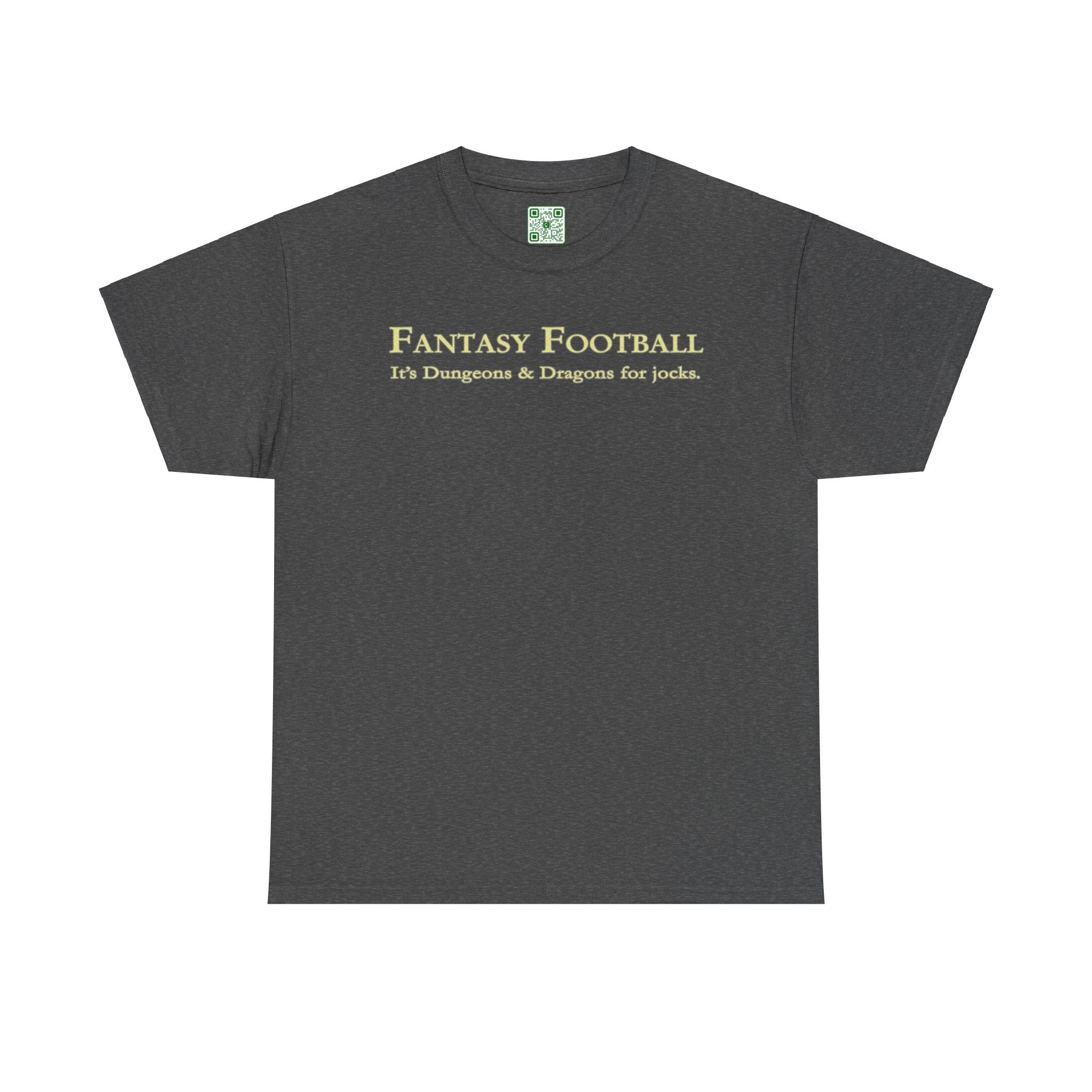 Load image into Gallery viewer, "Fantasy Football: It's Dungeons and Dragons for jocks." - Unisex Heavy Cotton Tee