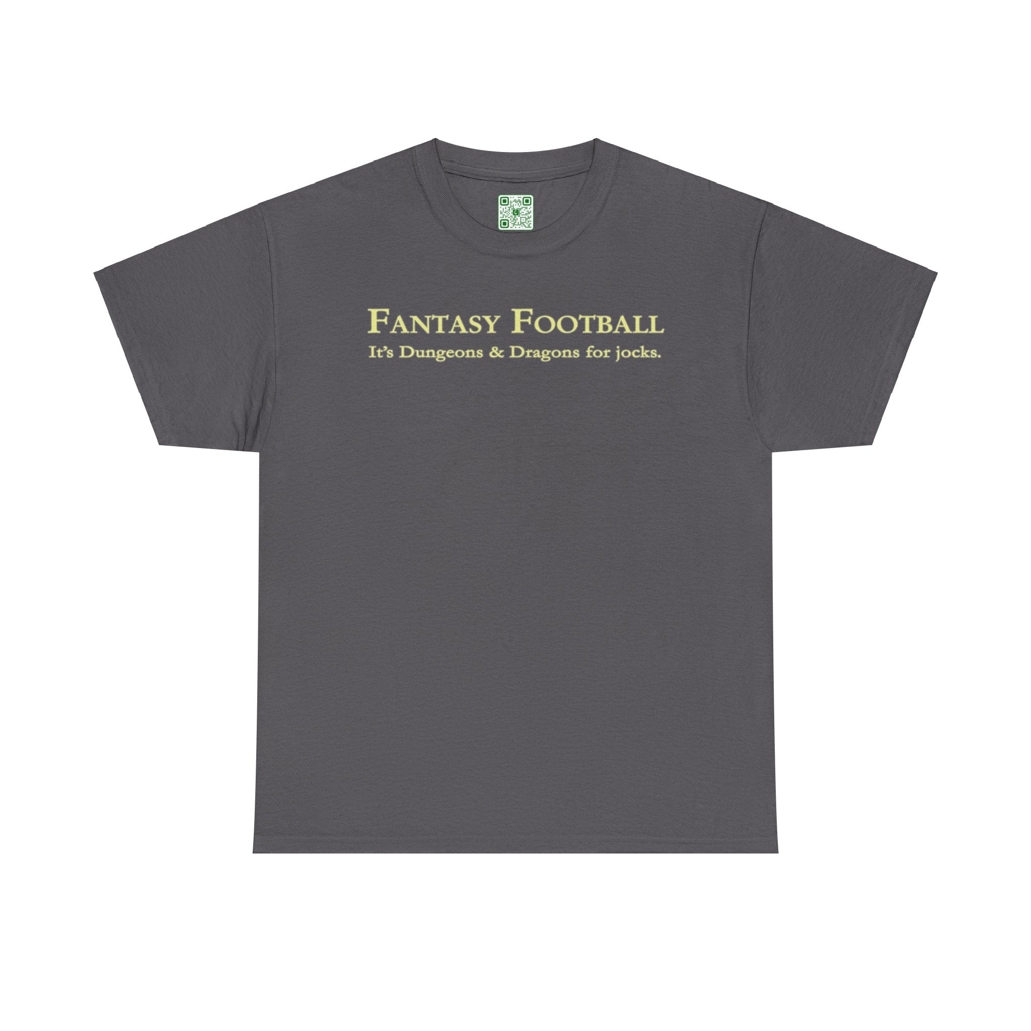 Load image into Gallery viewer, "Fantasy Football: It's Dungeons and Dragons for jocks." - Unisex Heavy Cotton Tee