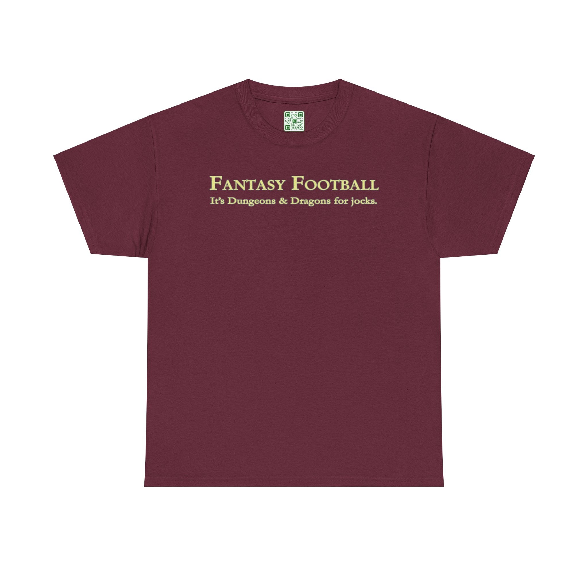 Load image into Gallery viewer, "Fantasy Football: It's Dungeons and Dragons for jocks." - Unisex Heavy Cotton Tee