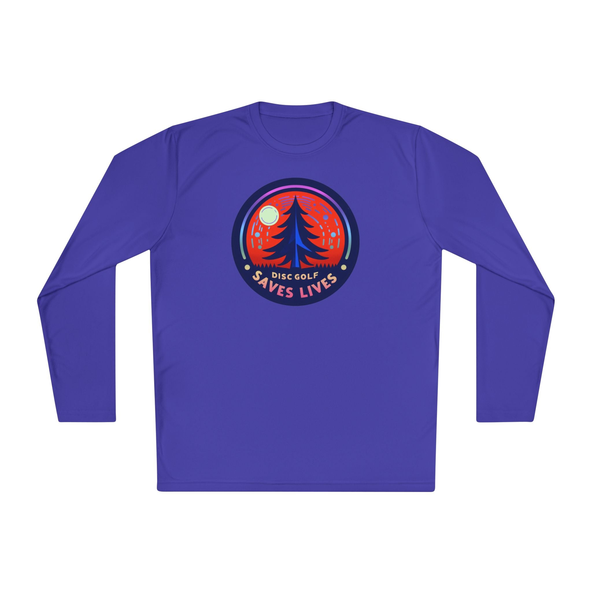 Load image into Gallery viewer, Disc Golf Saves Lives Lightweight Long Sleeve Pine Tree Tee