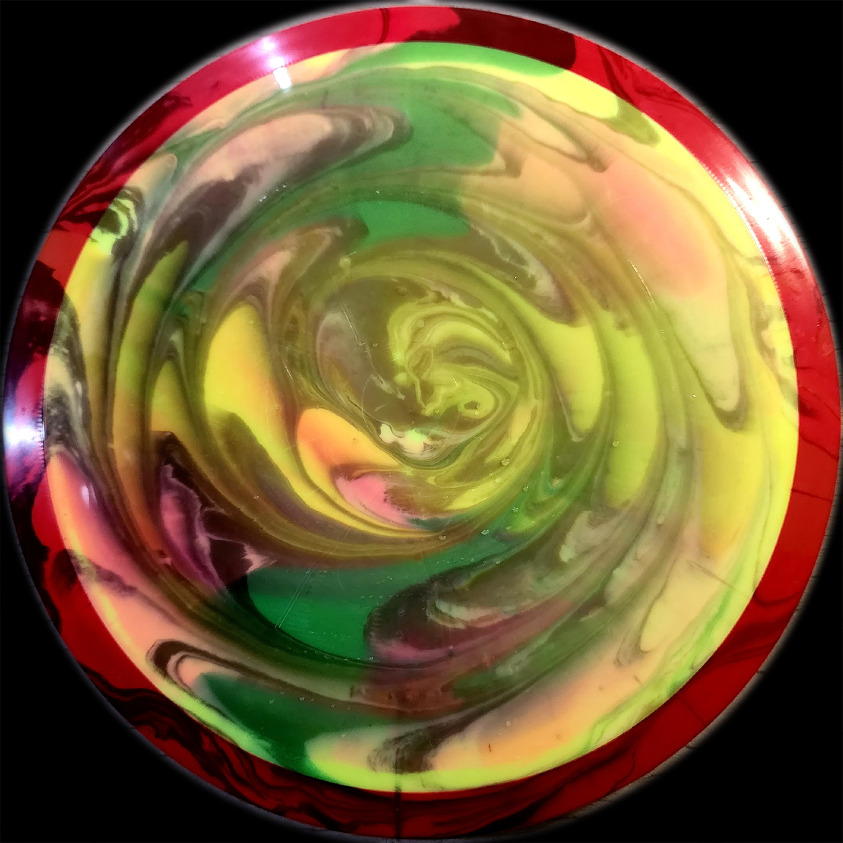 Load image into Gallery viewer, Axiom Mayhem Distance Driver w/ Custom Swirl HUV Dye - Neutron 173g