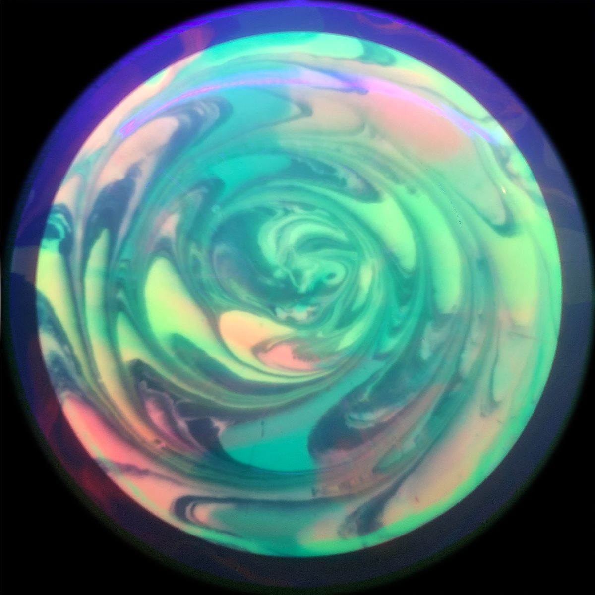 Load image into Gallery viewer, Axiom Mayhem Distance Driver w/ Custom Swirl HUV Dye - Neutron 173g