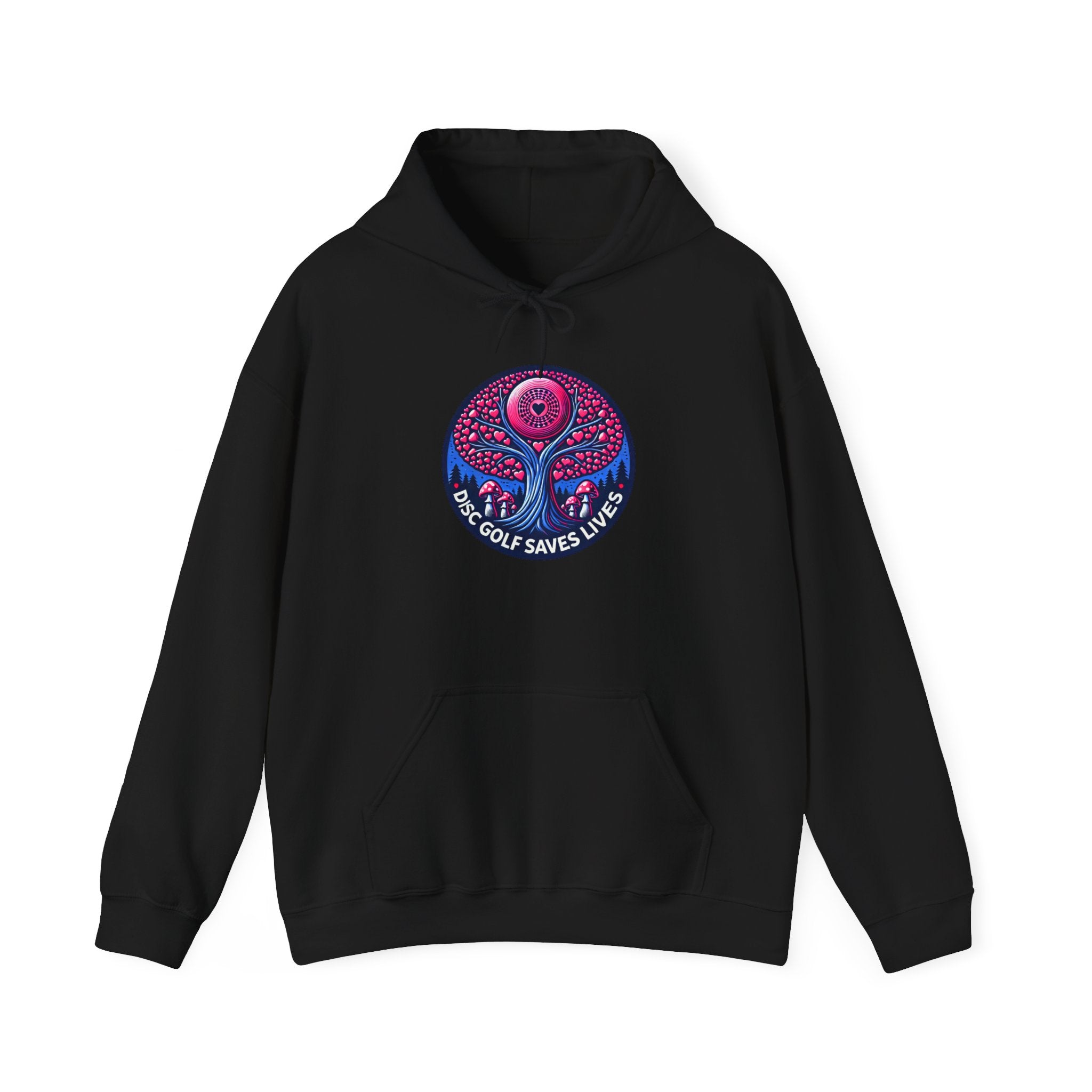 Load image into Gallery viewer, Disc Golf Saves Lives Valentine&#39;s Day Hoodie
