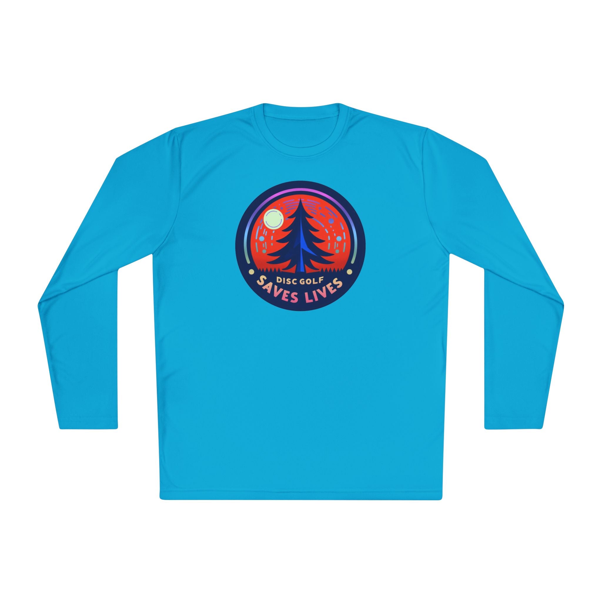 Load image into Gallery viewer, Disc Golf Saves Lives Lightweight Long Sleeve Pine Tree Tee
