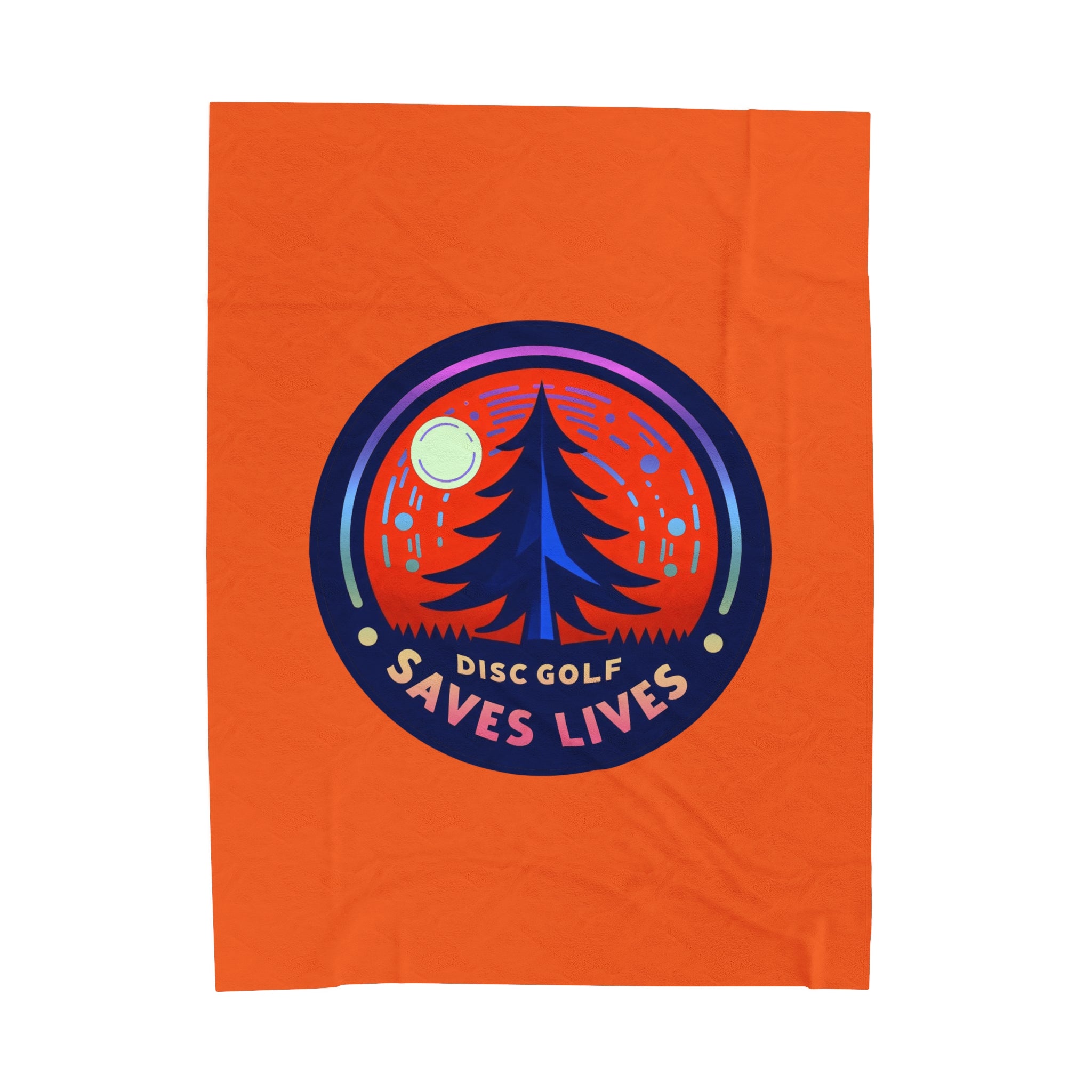 Load image into Gallery viewer, Disc Golf Saves Lives Velveteen Plush Blanket
