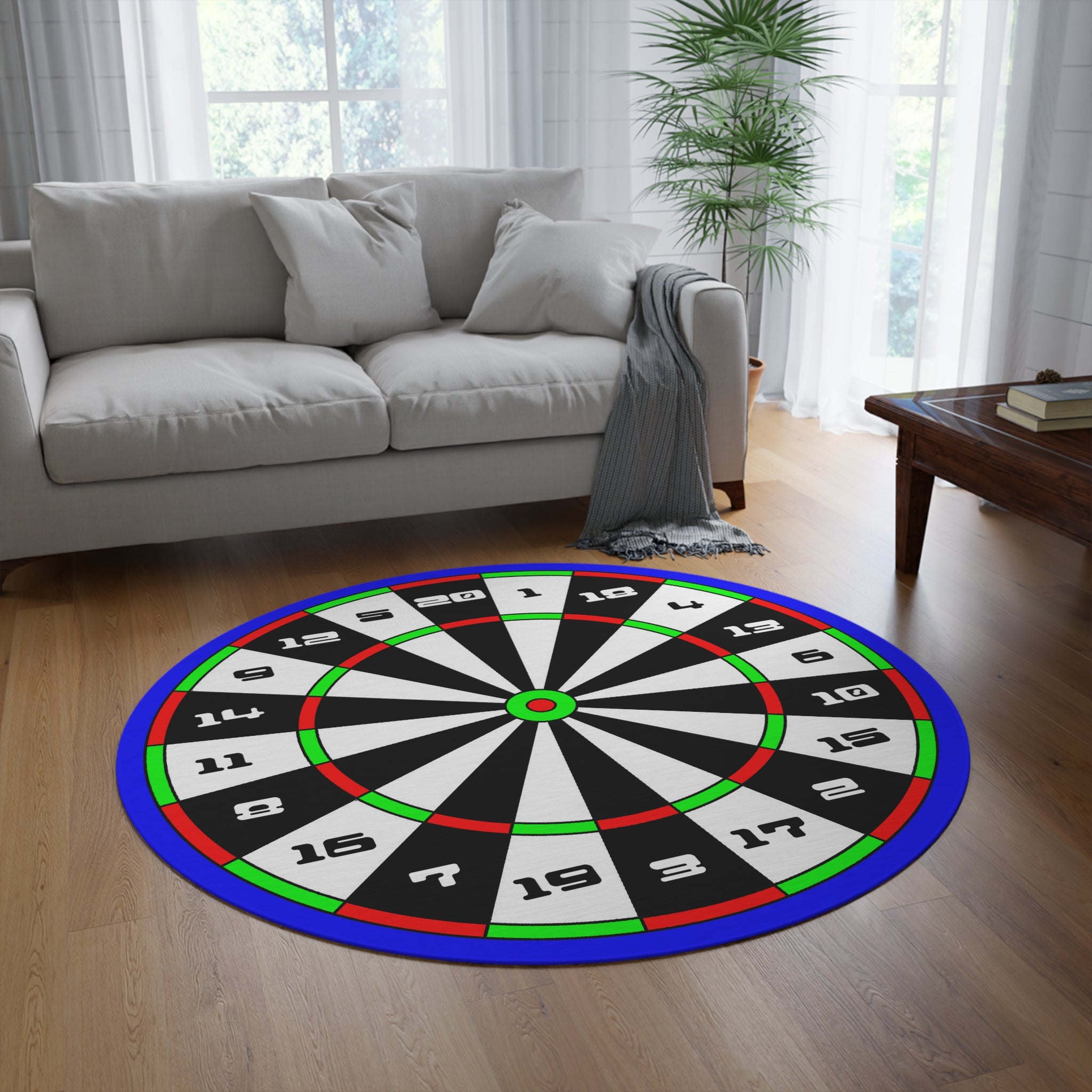 Load image into Gallery viewer, Dart Board Mini Marker Game Board Rug
