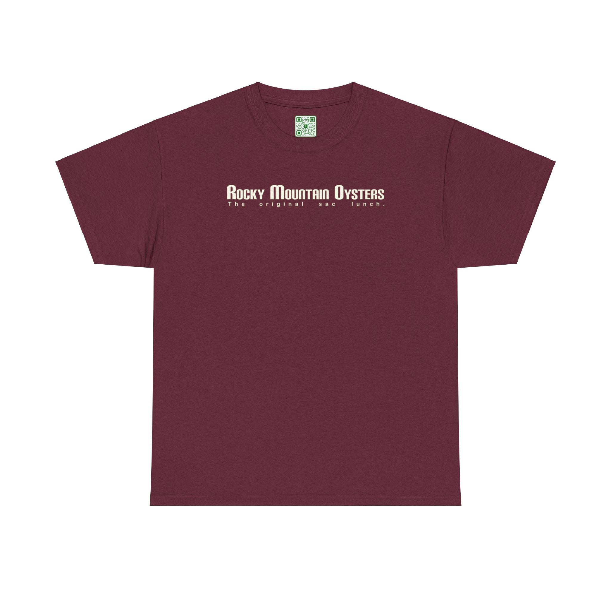 Load image into Gallery viewer, &quot;Rocky Mountain Oysters: The original sac lunch.&quot; - Heavy Cotton Tee
