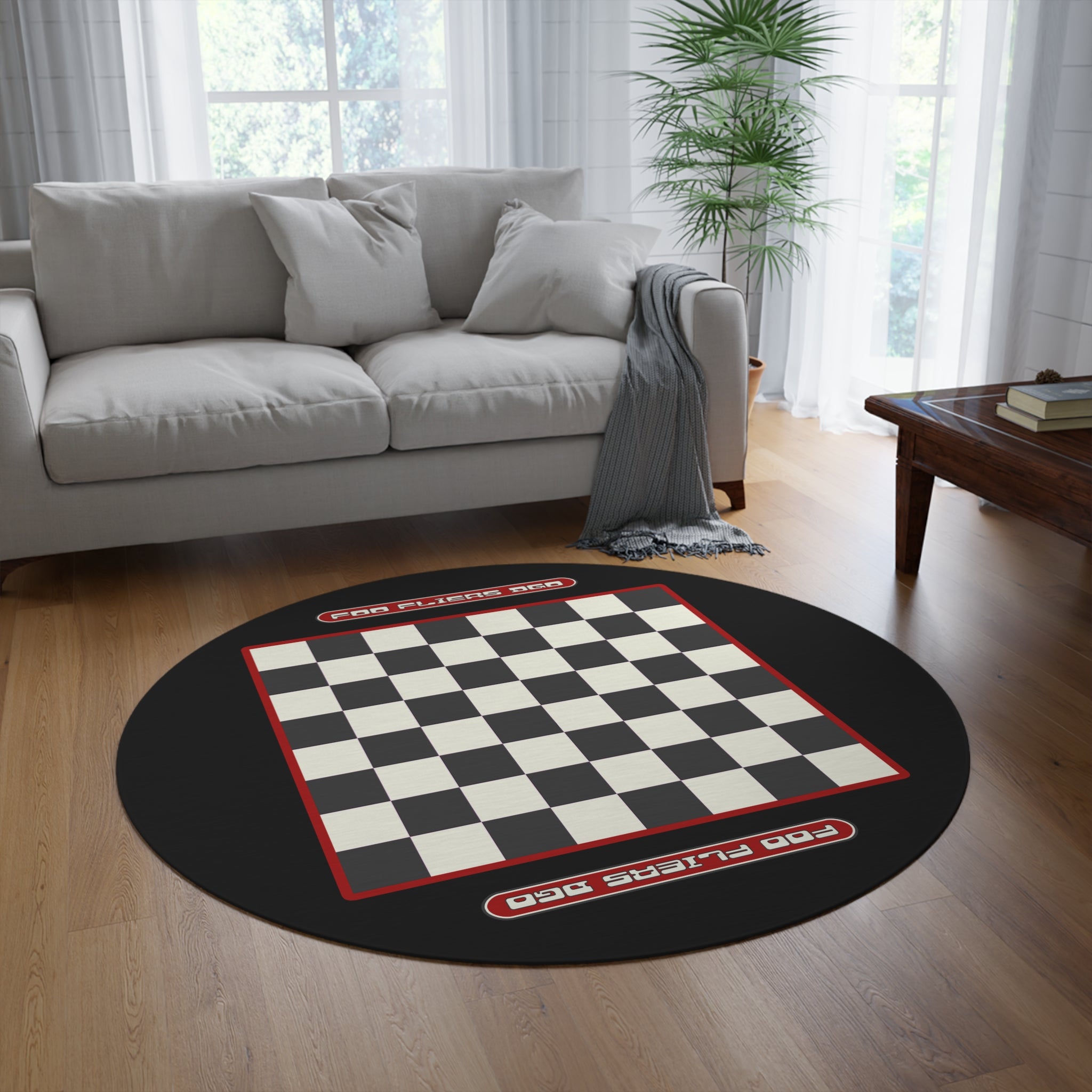 Load image into Gallery viewer, Checker Mini Marker Game Board Rug
