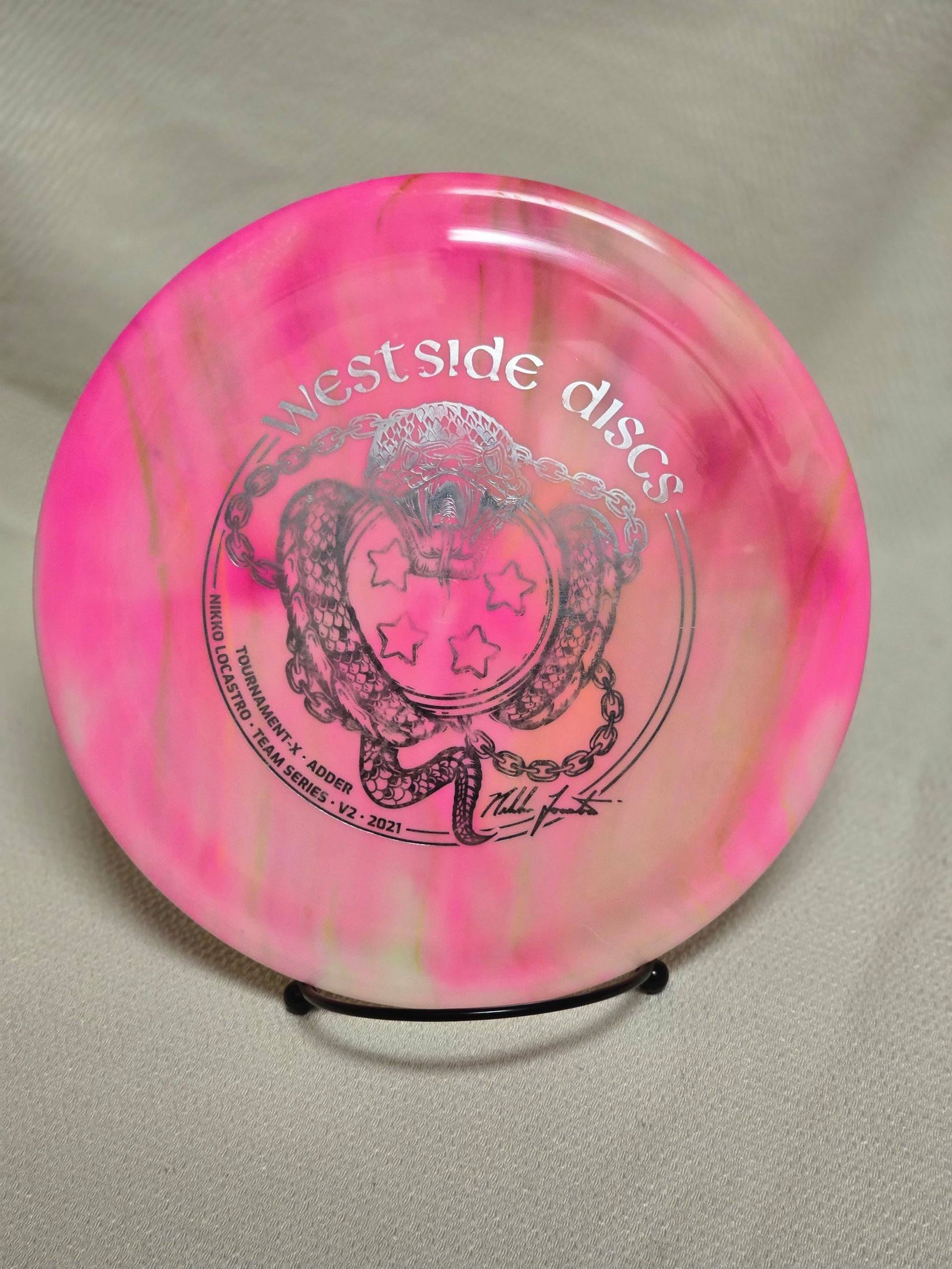 Load image into Gallery viewer, Westside Discs Adder Distance Driver w/ Custom HUV Dye - Tournament 173g
