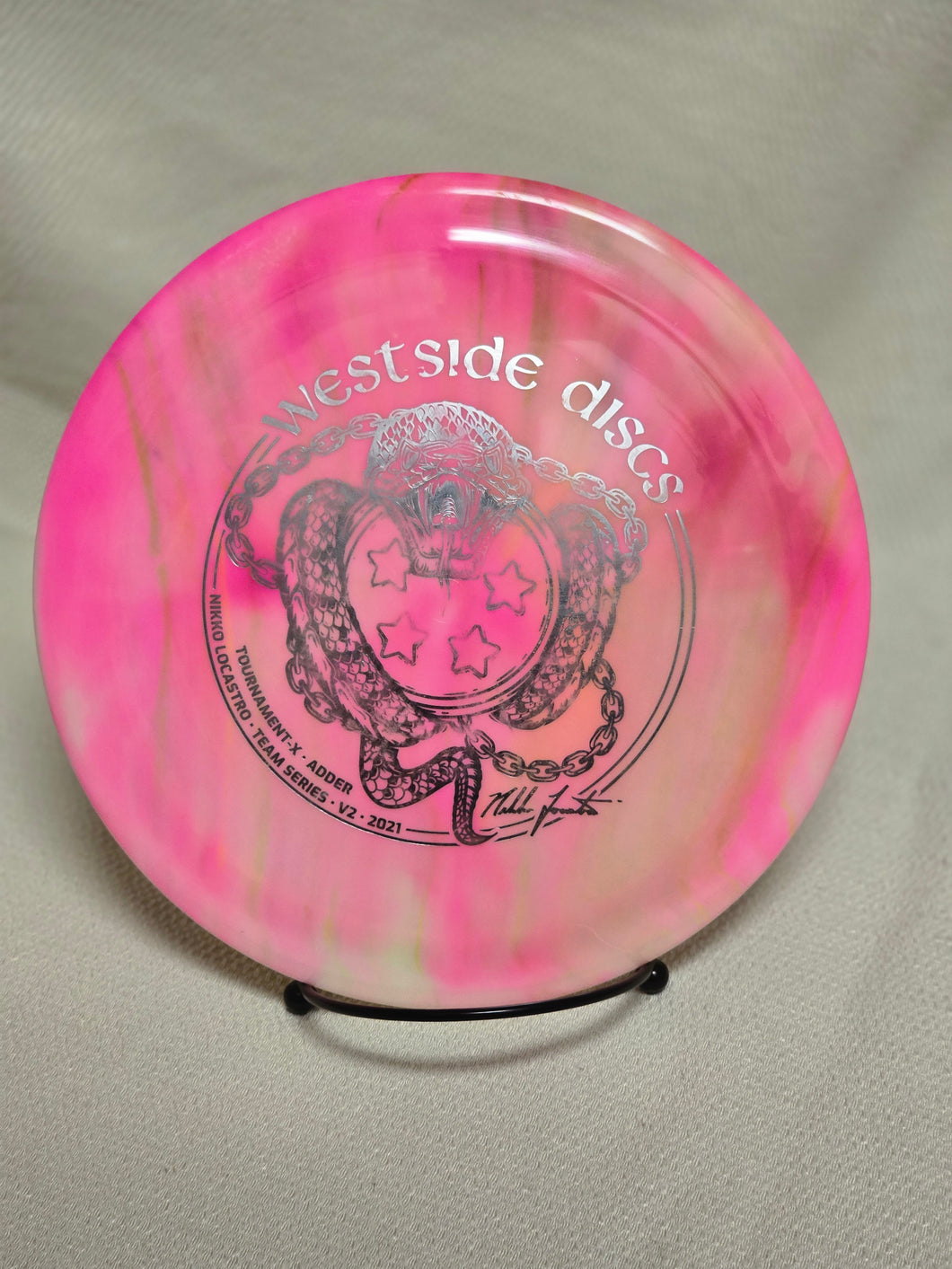 Westside Discs Adder Distance Driver w/ Custom HUV Dye - Tournament 173g