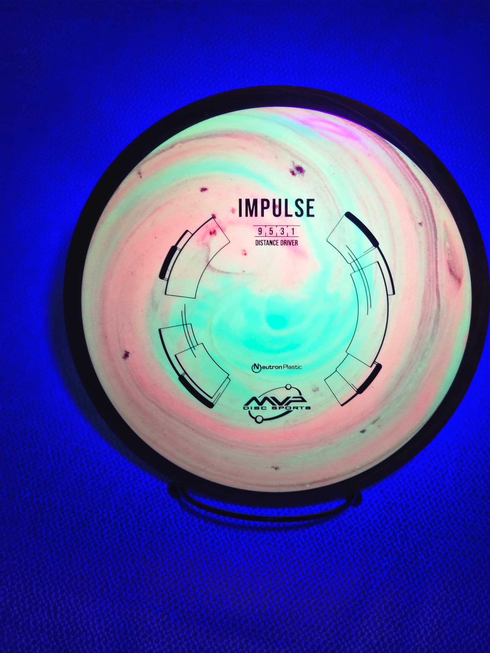 Load image into Gallery viewer, MVP Impulse Distance Driver w/ Custom HUV Dye - Neutron 157g
