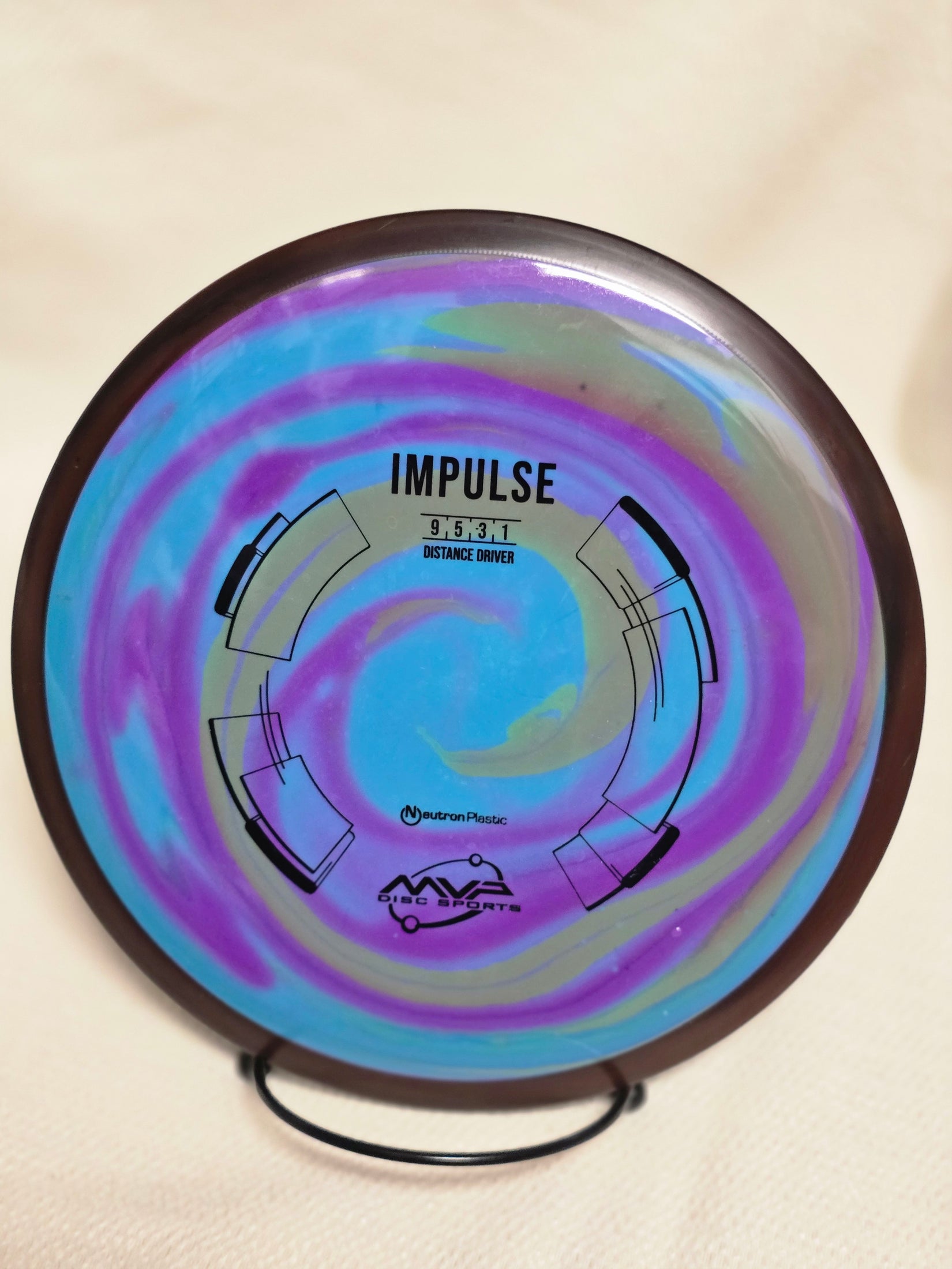 Load image into Gallery viewer, MVP Impulse Distance Driver w/ Custom HUV Dye - Neutron 165g
