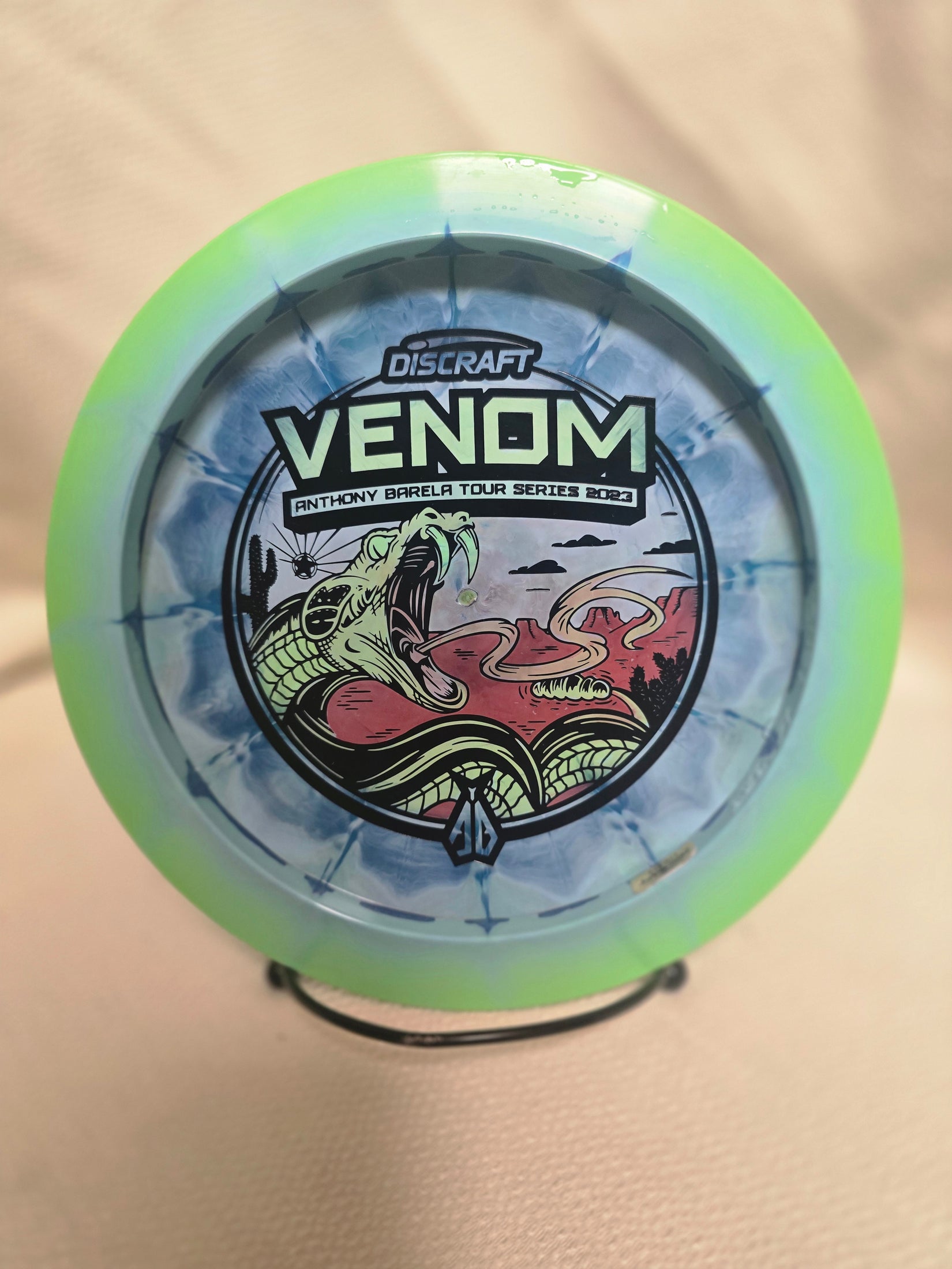 Load image into Gallery viewer, Discraft 2023 Tour Series Anthony Barela Venom - Hand Filled Stamp - ESP 172g
