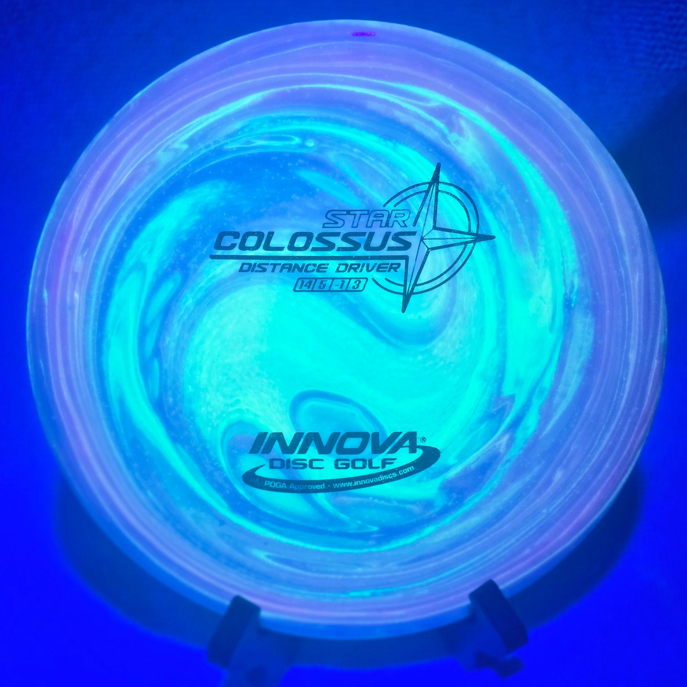 Load image into Gallery viewer, Innova Colossus Distance Driver w/ Custom HUV Dye - Star 175g
