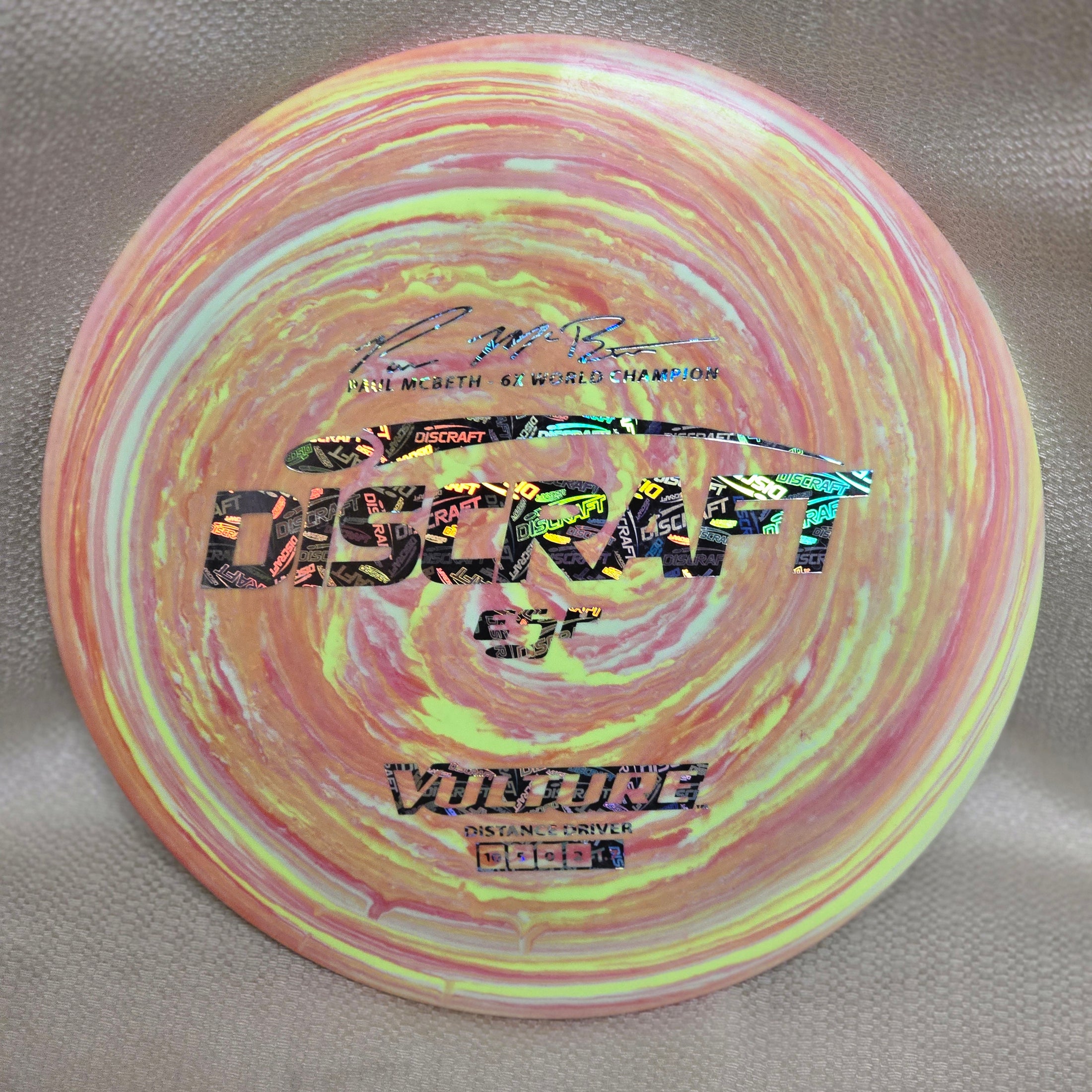 Load image into Gallery viewer, Discraft Vulture Distance Driver w/ Custom HUV Dye  - ESP 174g
