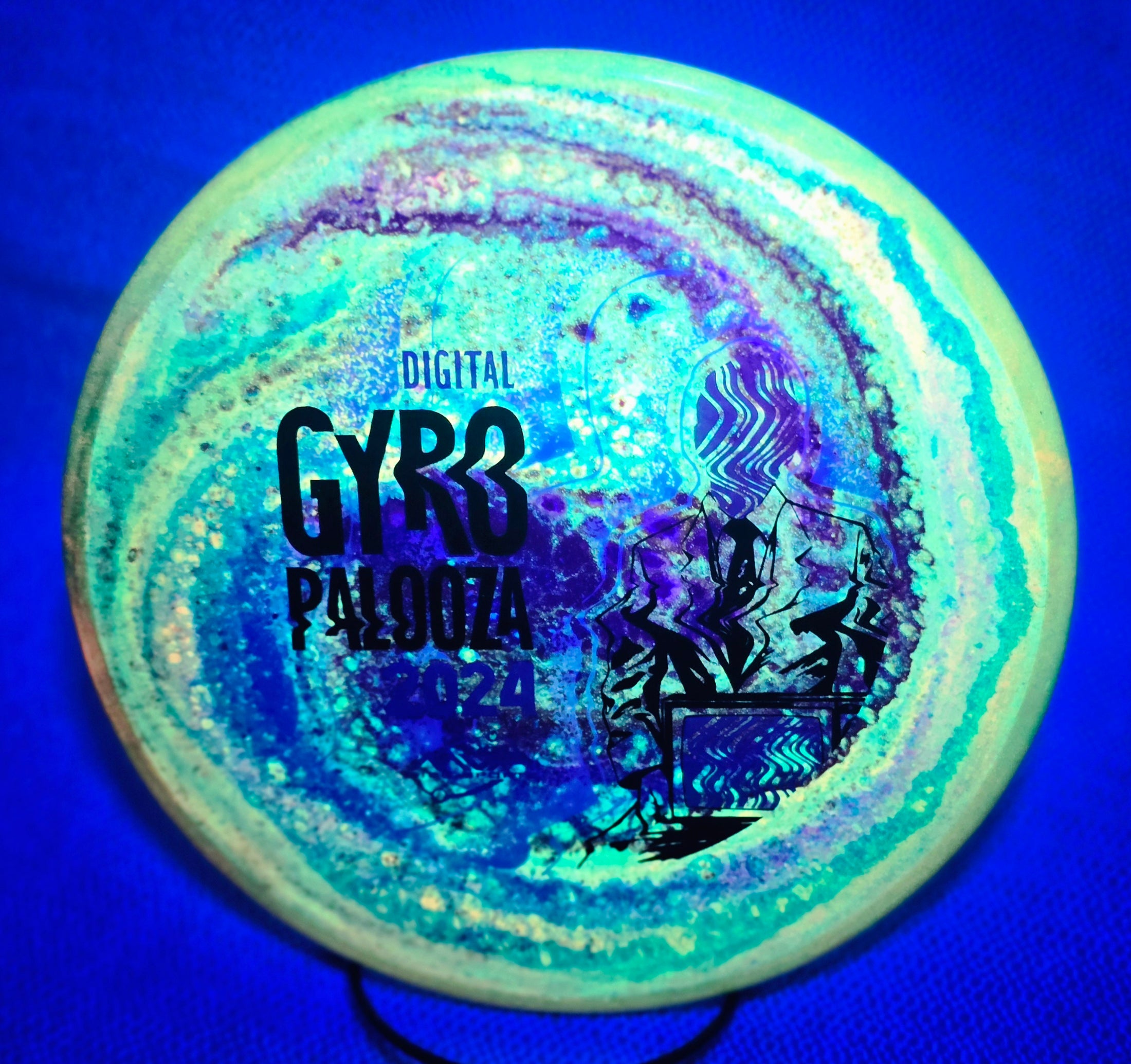 Load image into Gallery viewer, Axiom 2024 Gyropalooza Prototype Balance w/ Custom Swirl Dye - Neutron 174g
