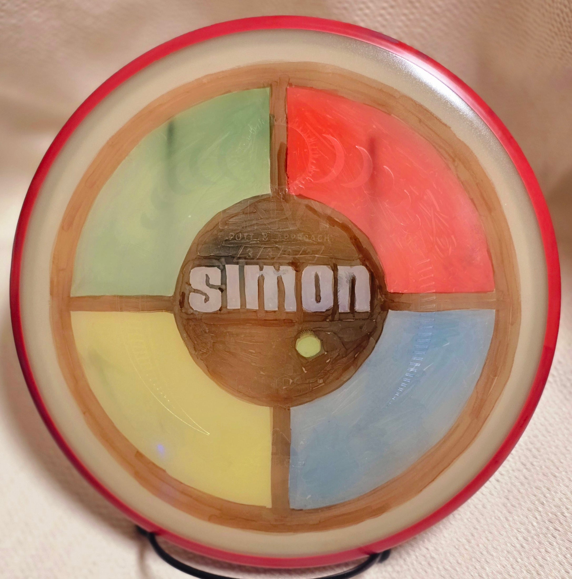 Load image into Gallery viewer, Axiom Glow Envy w/ Hand Drawn Simon Game Design - Eclipse 174g
