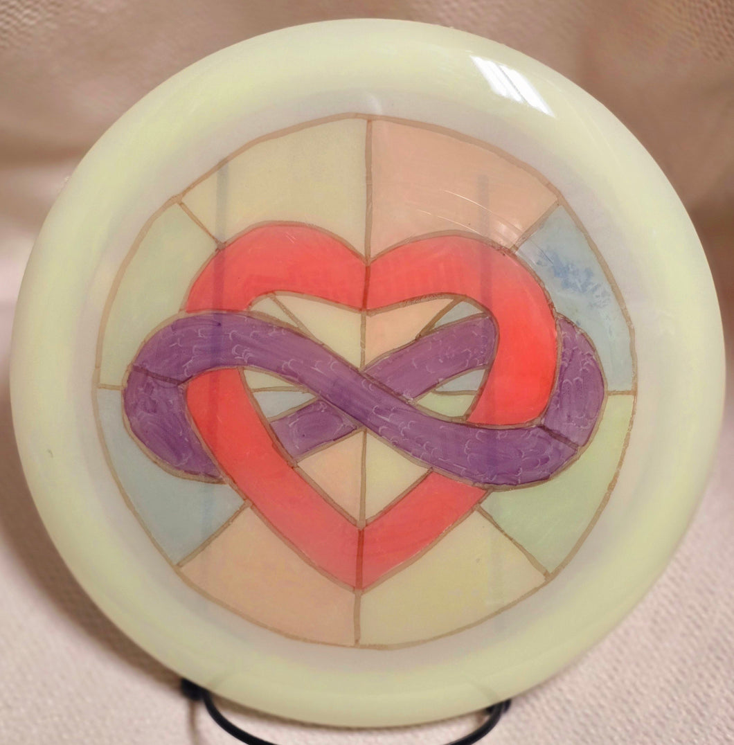 Innova Glow Valkyrie w/ Hand Drawn Stained Glass Infinite Love  - Champion Glow 175g