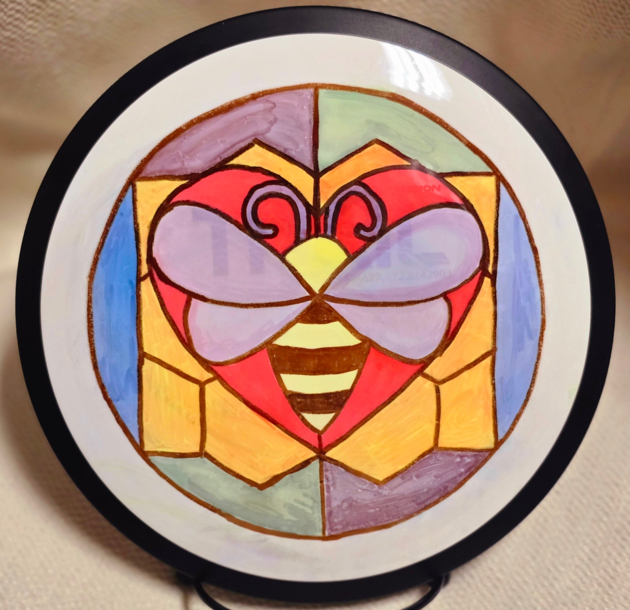 Load image into Gallery viewer, MVP Trail w/ Custom Hand Drawn Stained Glass Love Bee - Neutron 172g
