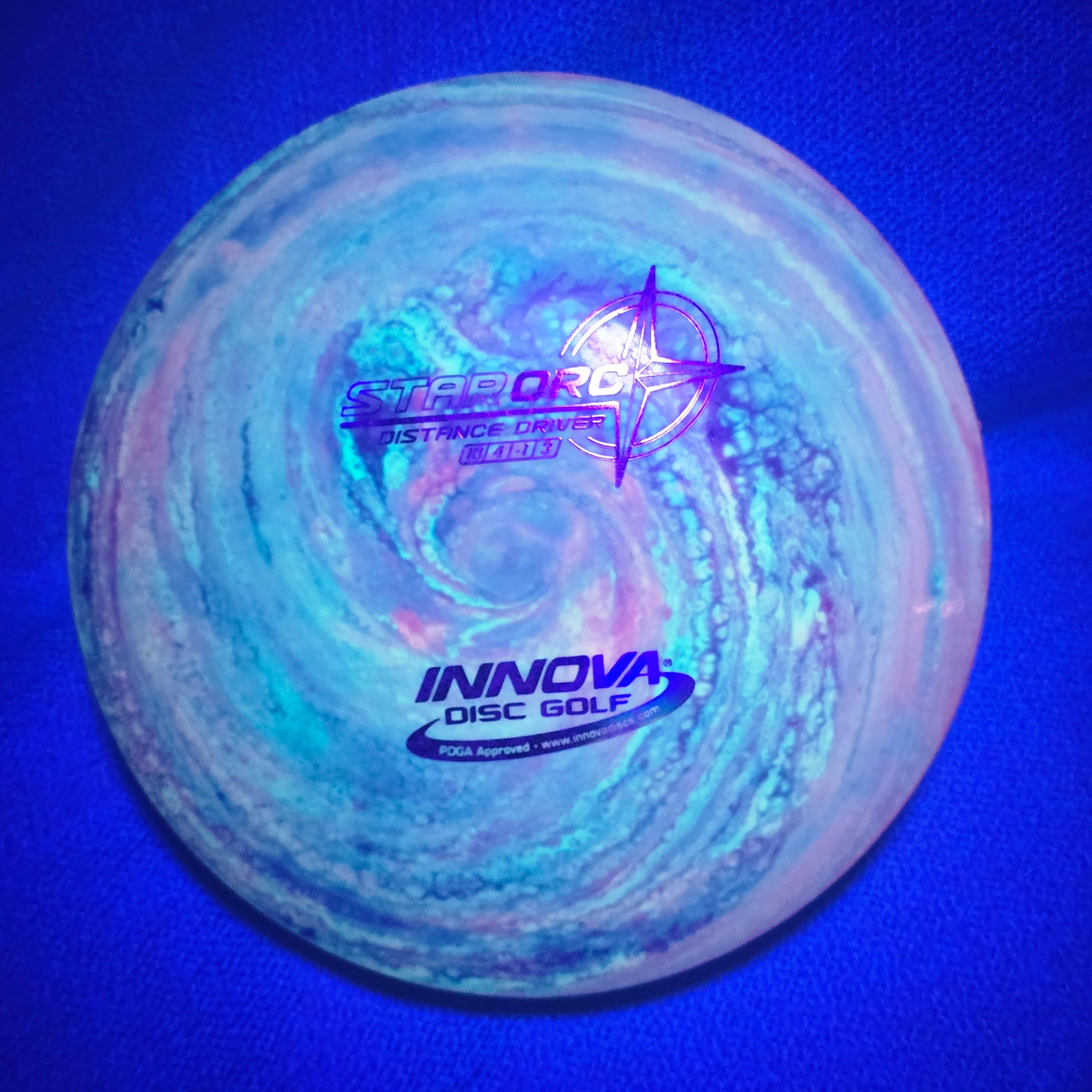 Load image into Gallery viewer, Innova Orc Distance Driver w/ Custom Swirl Dye - Star 165g
