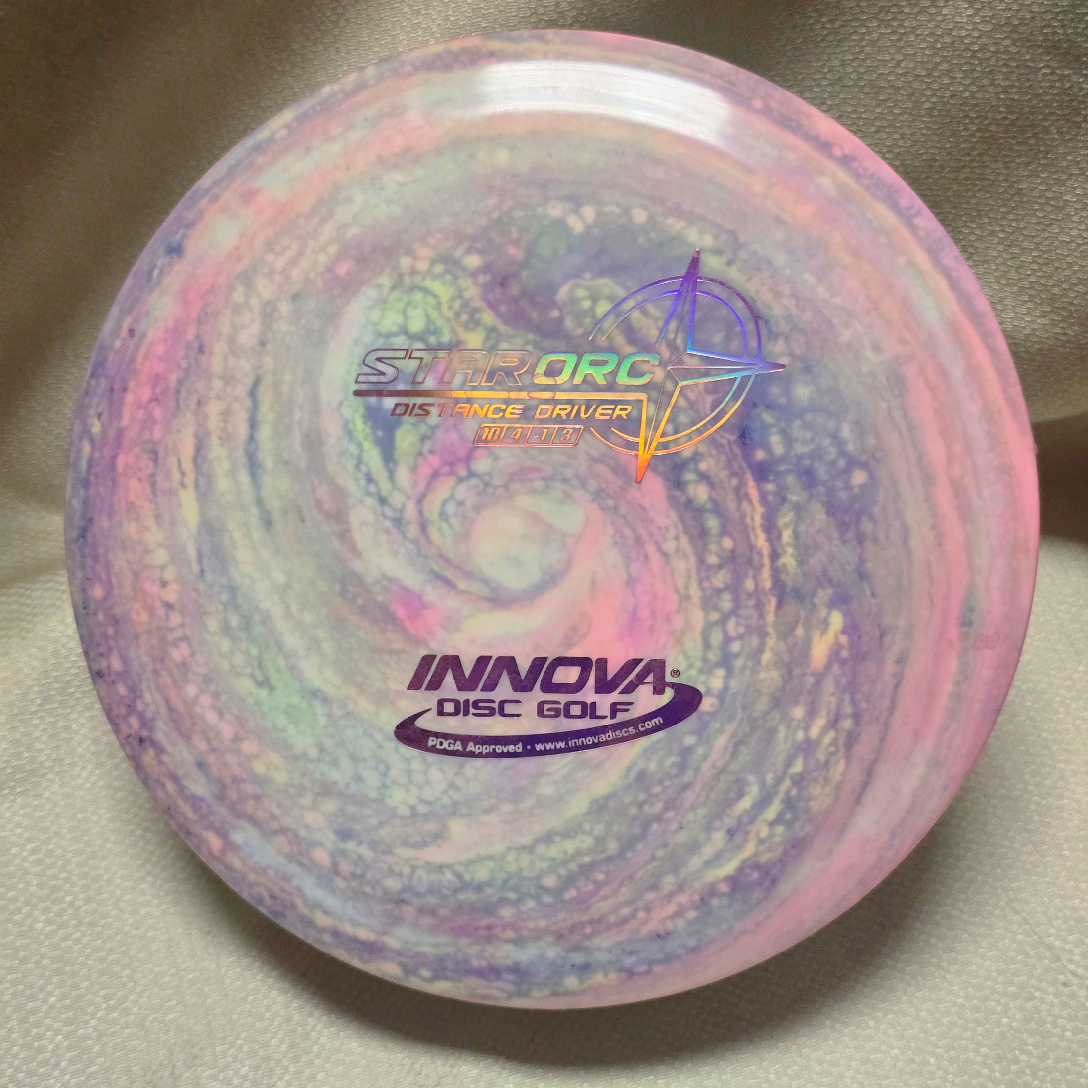 Load image into Gallery viewer, Innova Orc Distance Driver w/ Custom Swirl Dye - Star 165g
